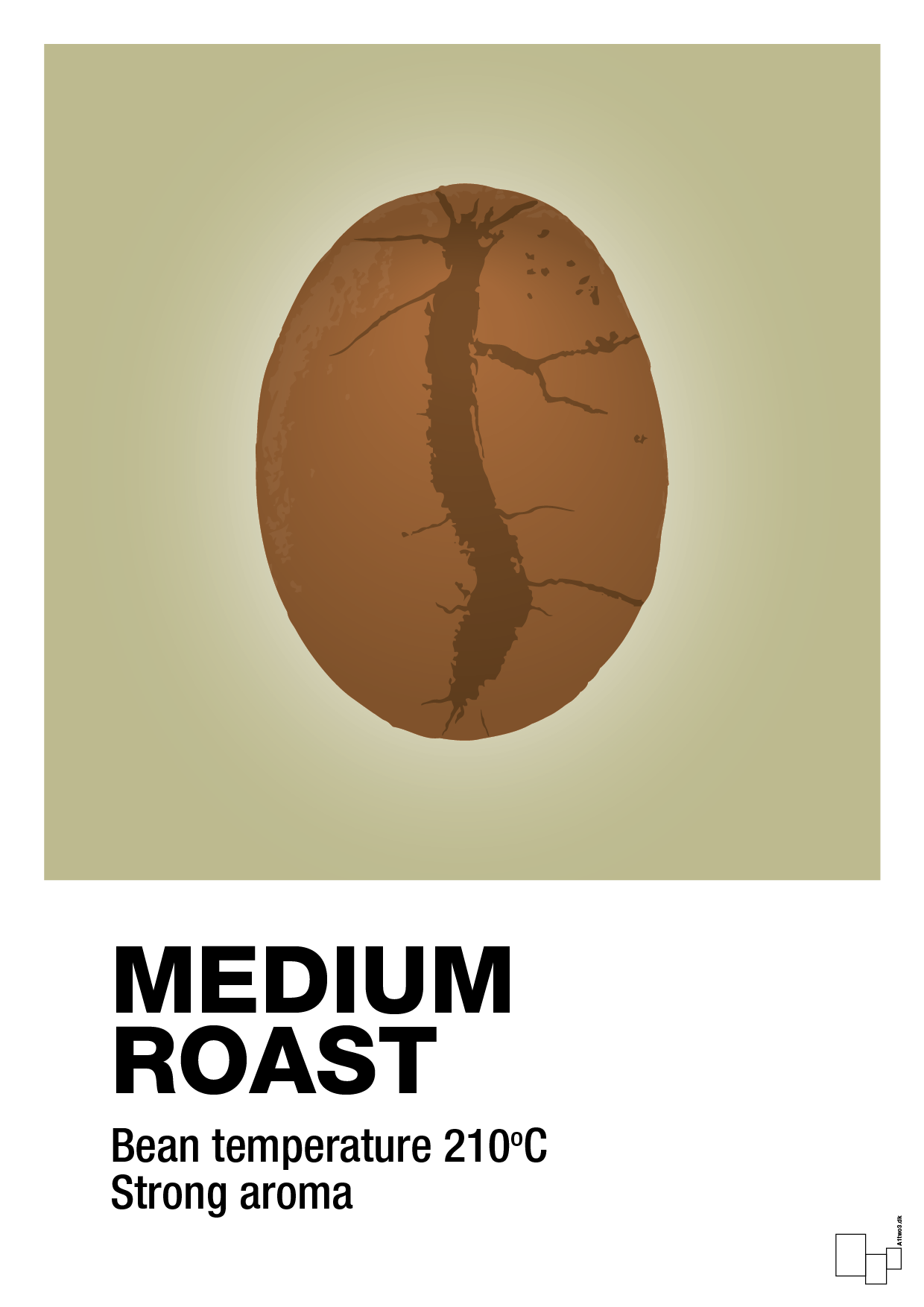medium roast - Plakat med Mad & Drikke i Back to Nature