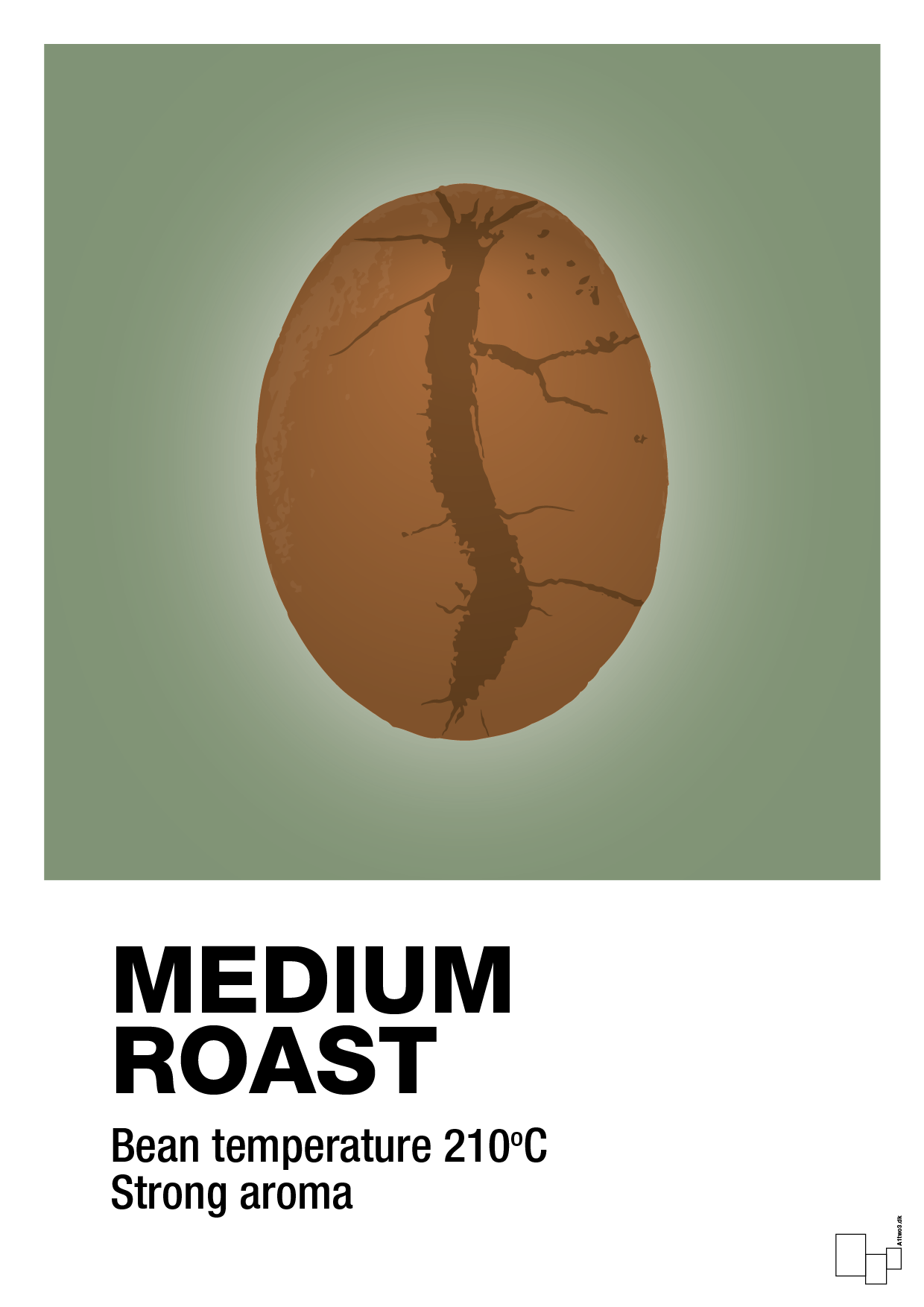 medium roast - Plakat med Mad & Drikke i Jade