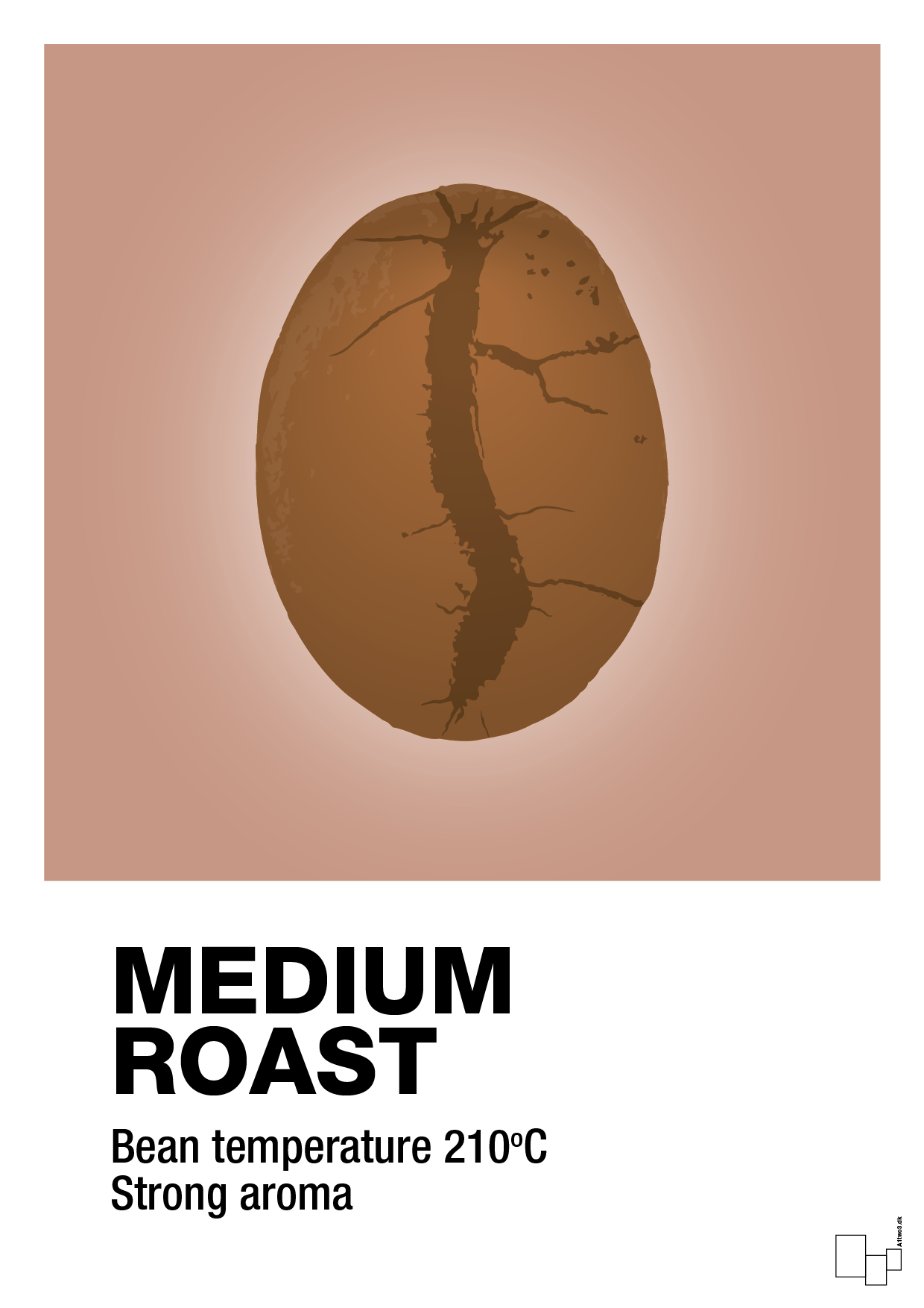 medium roast - Plakat med Mad & Drikke i Powder