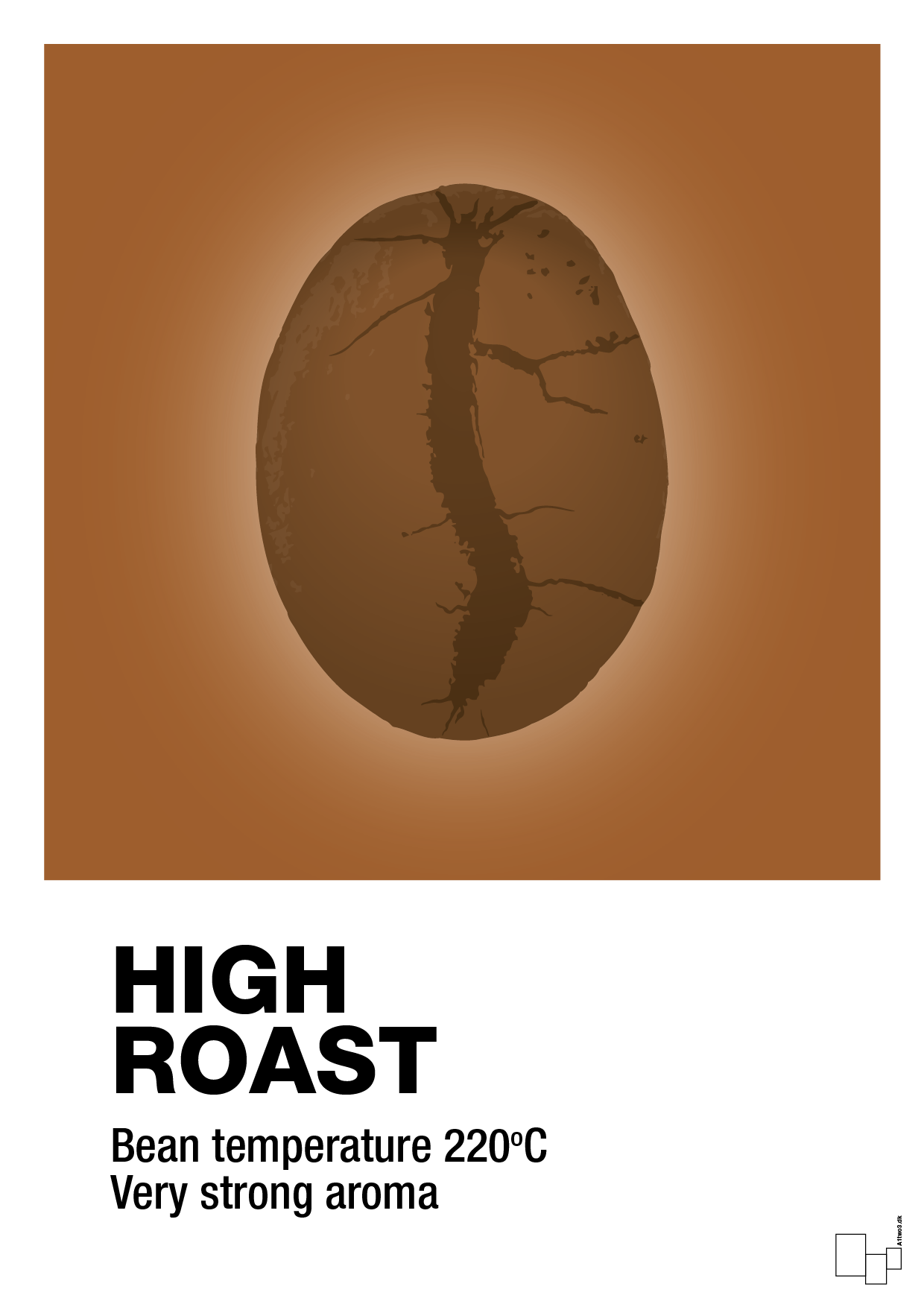 high roast - Plakat med Mad & Drikke i Cognac