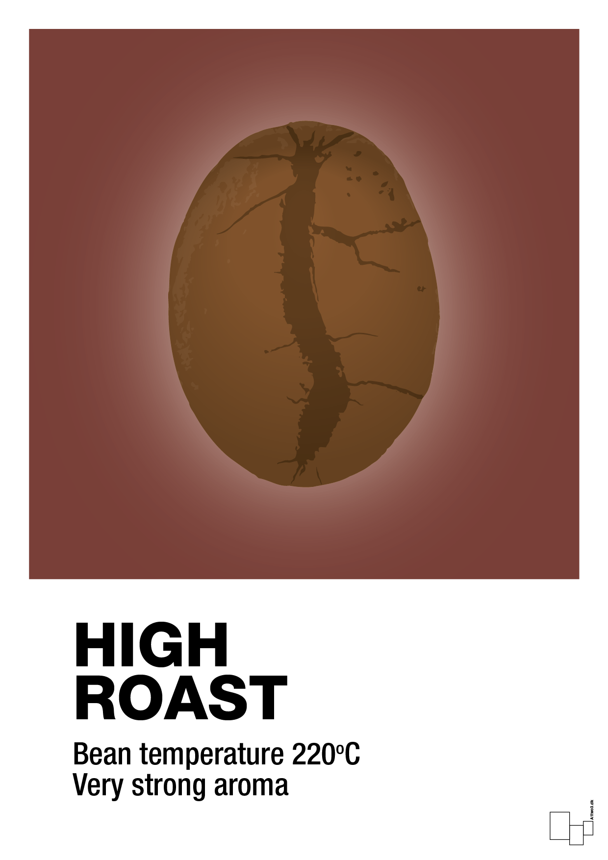 high roast - Plakat med Mad & Drikke i Red Pepper