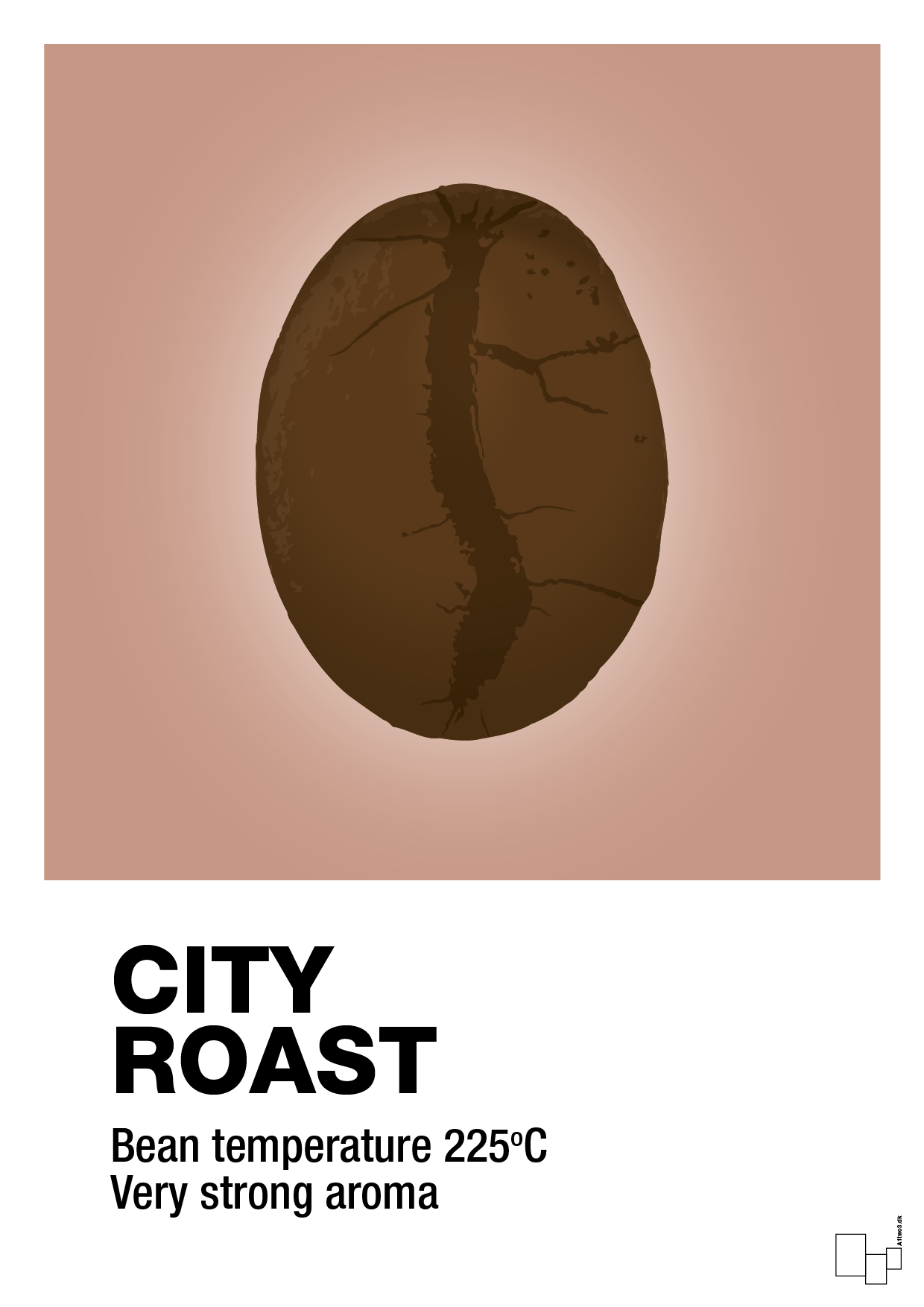 city roast - Plakat med Mad & Drikke i Powder