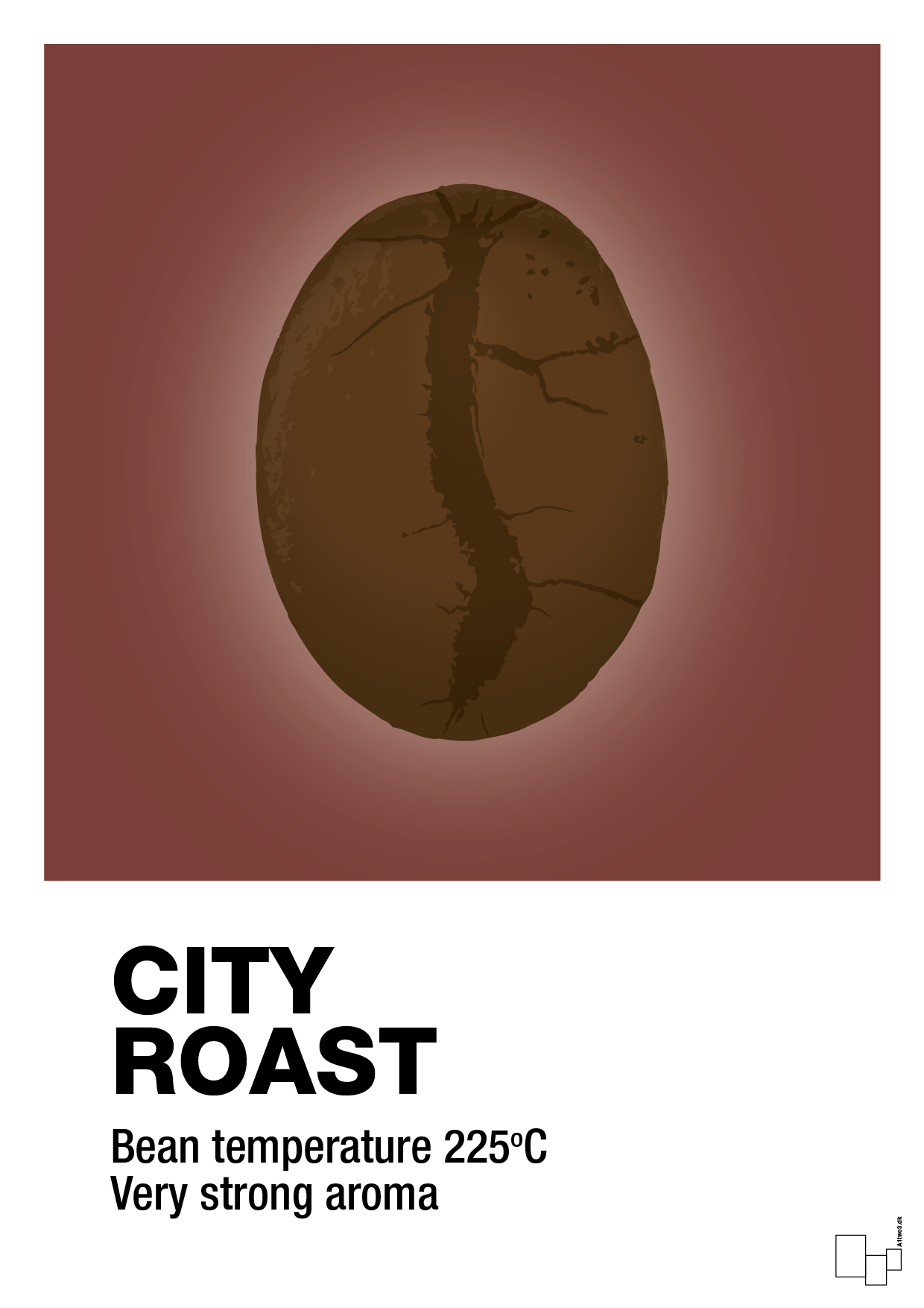 city roast - Plakat med Mad & Drikke i Red Pepper