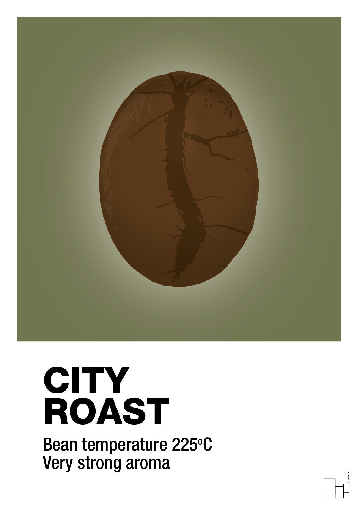 city roast - Plakat med Mad & Drikke i Secret Meadow
