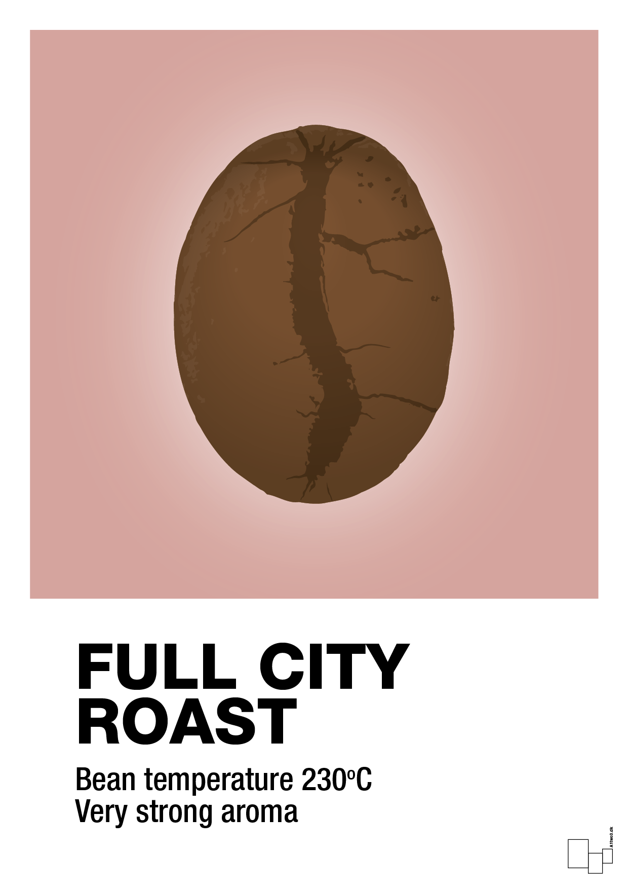 full city roast - Plakat med Mad & Drikke i Bubble Shell