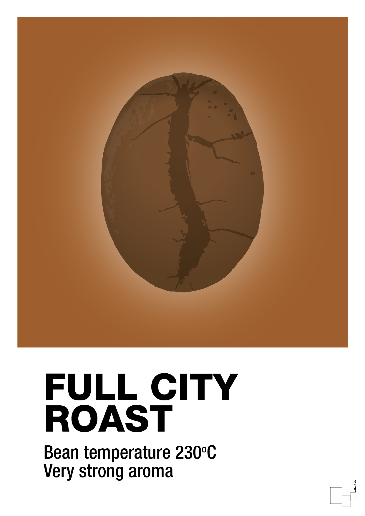 full city roast - Plakat med Mad & Drikke i Cognac