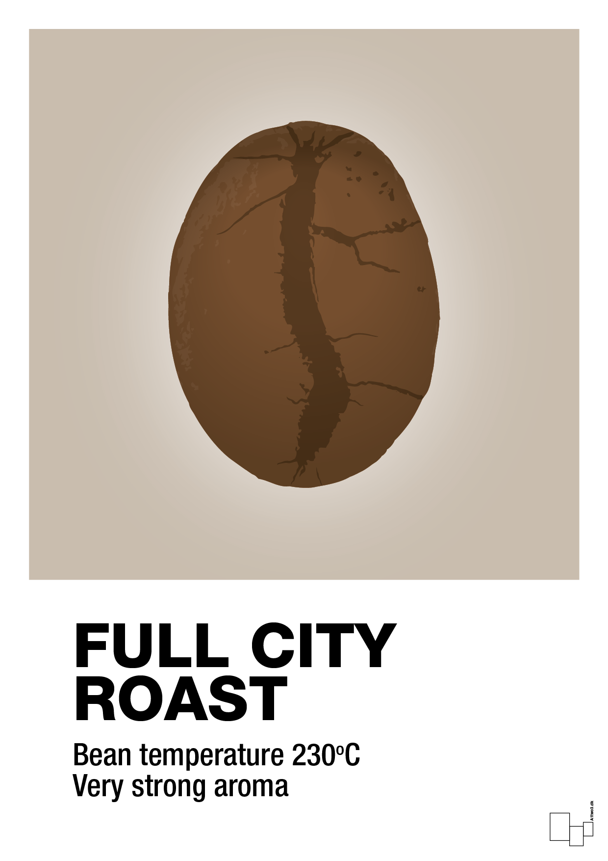 full city roast - Plakat med Mad & Drikke i Creamy Mushroom