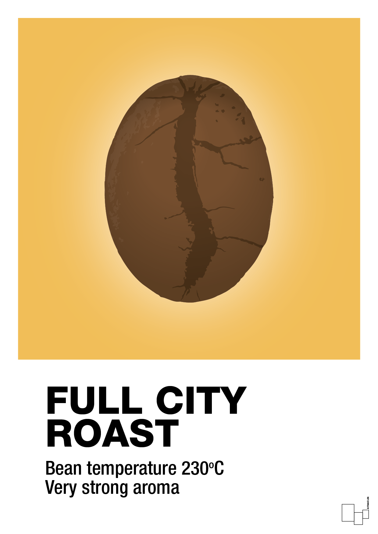 full city roast - Plakat med Mad & Drikke i Honeycomb