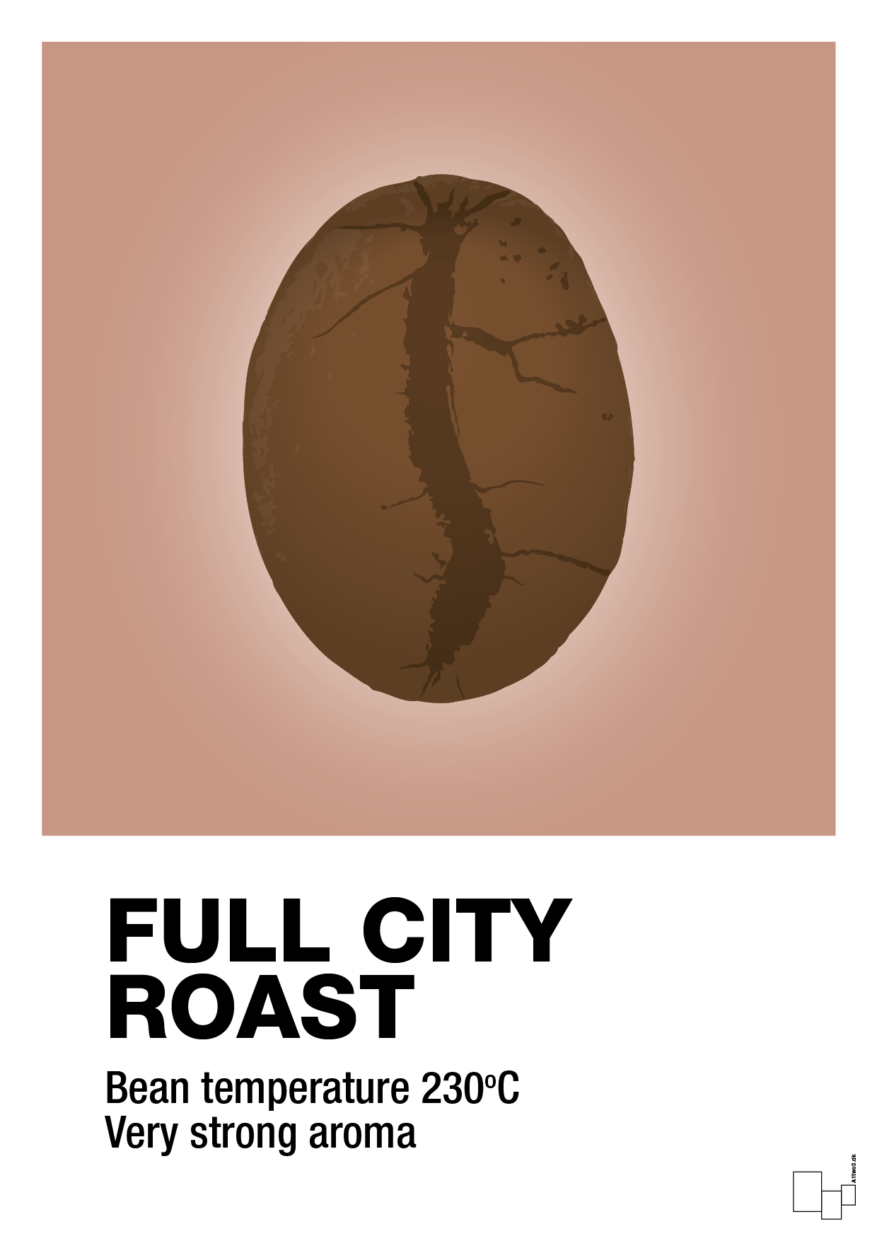 full city roast - Plakat med Mad & Drikke i Powder