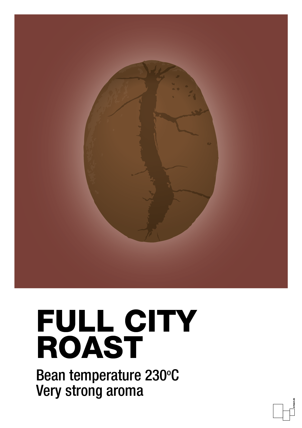 full city roast - Plakat med Mad & Drikke i Red Pepper