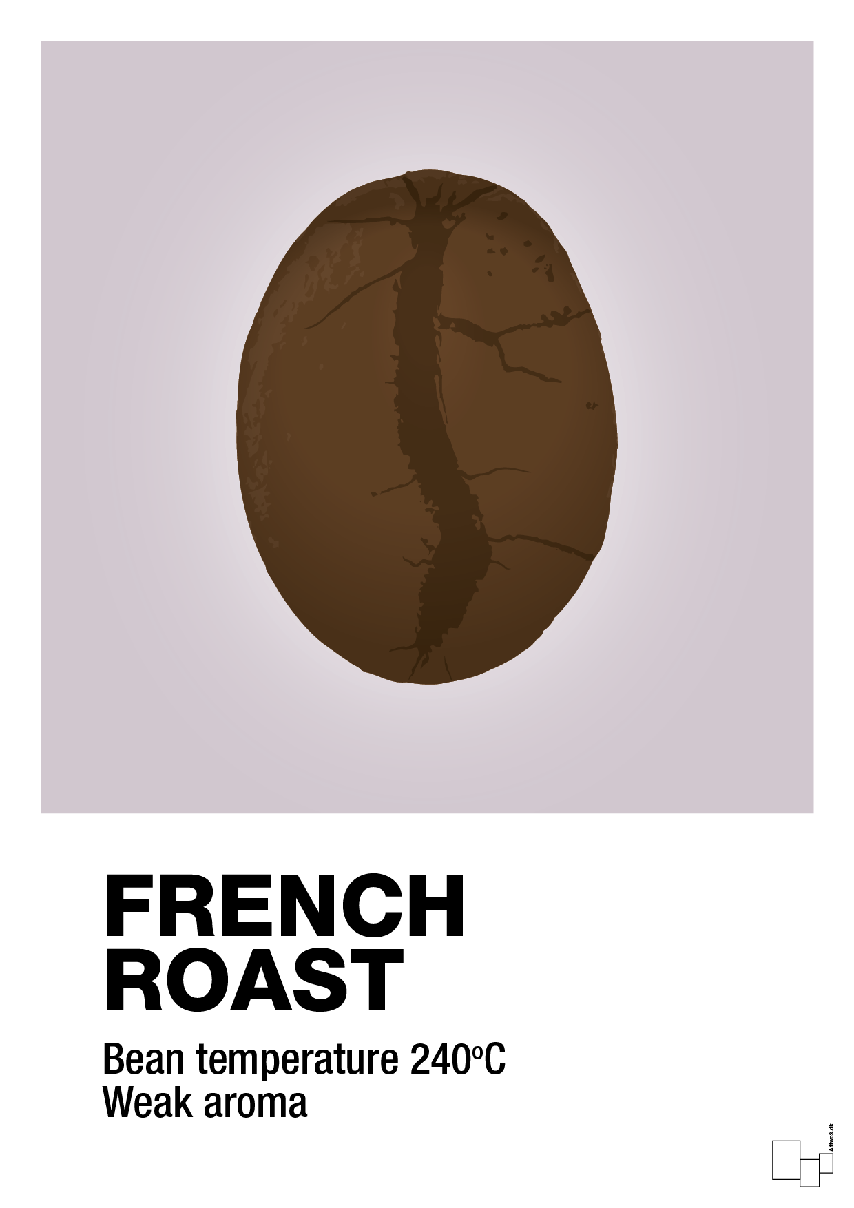 french roast - Plakat med Mad & Drikke i Dusty Lilac