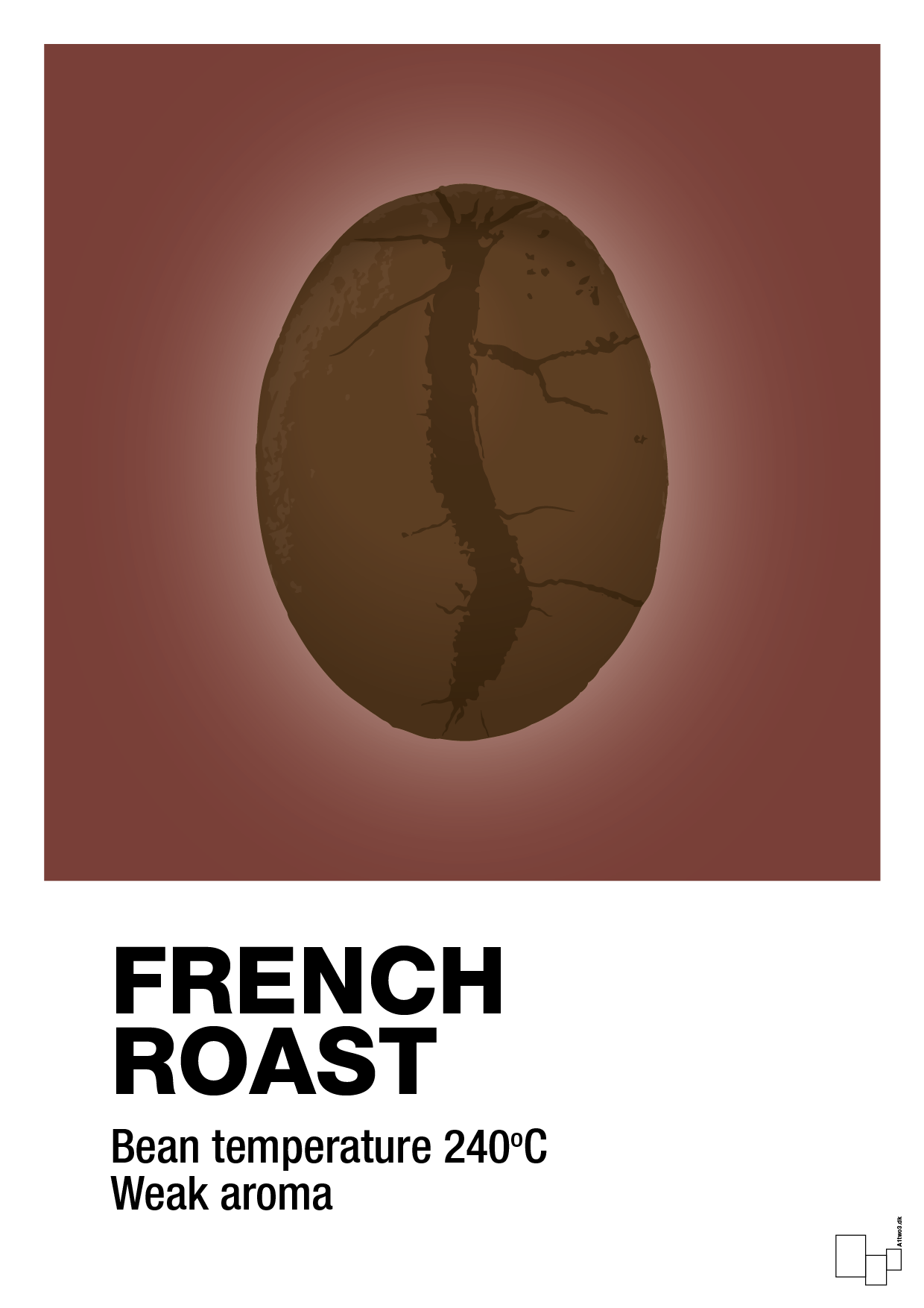 french roast - Plakat med Mad & Drikke i Red Pepper