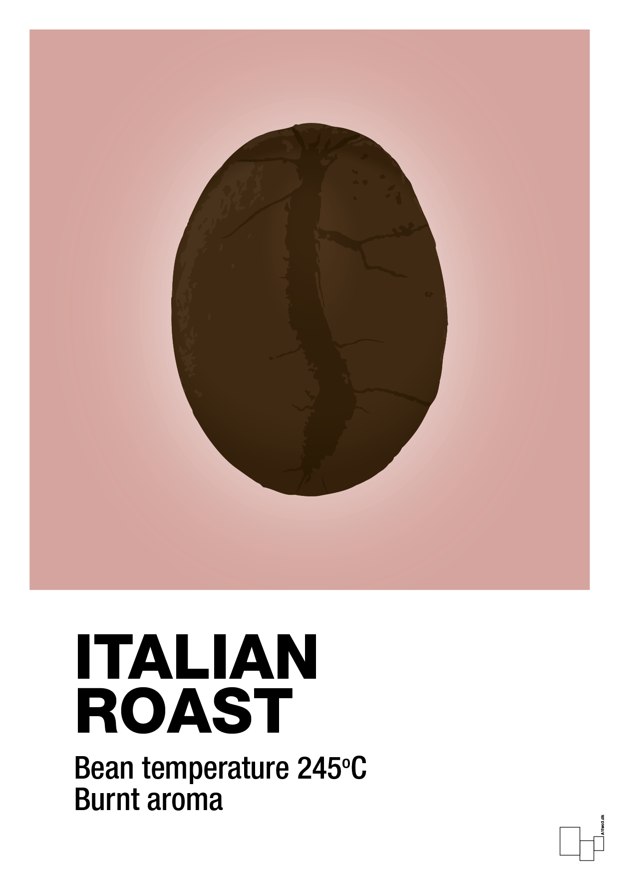 italian roast - Plakat med Mad & Drikke i Bubble Shell
