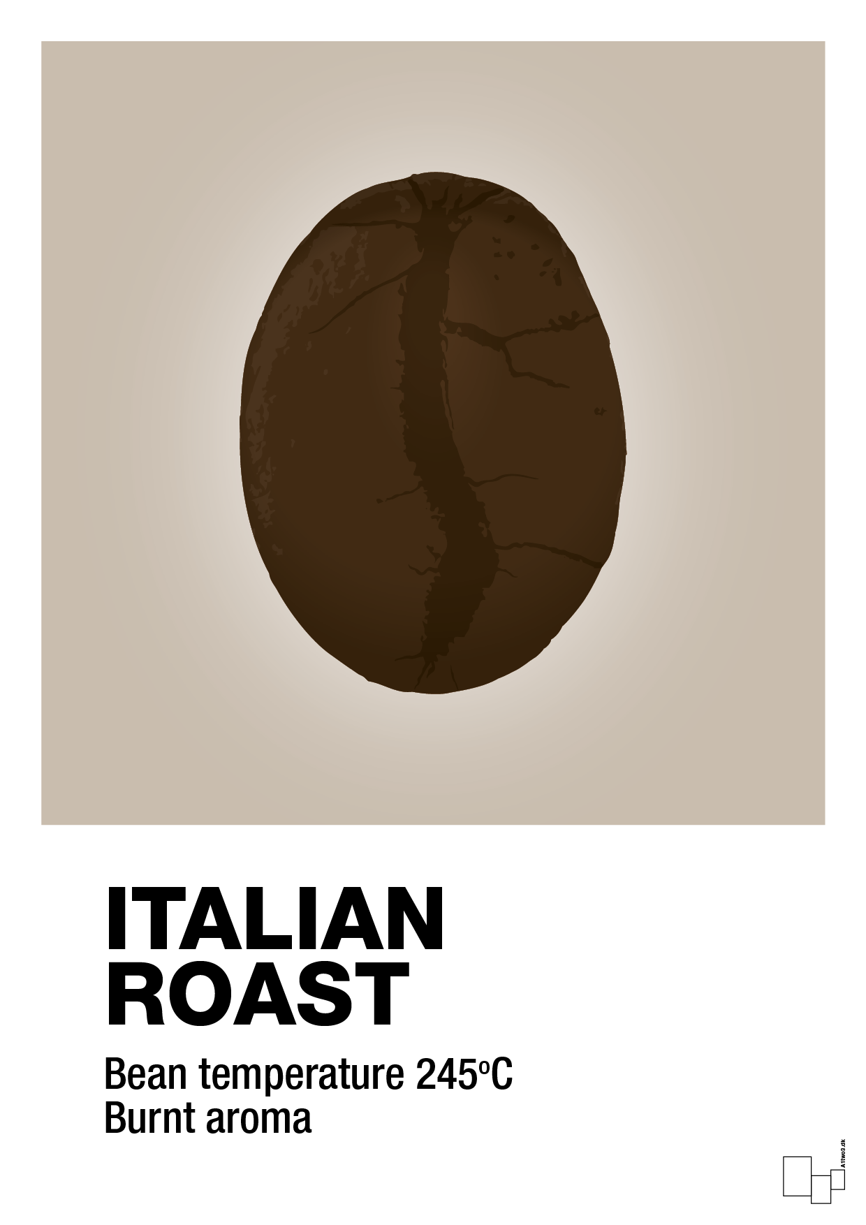 italian roast - Plakat med Mad & Drikke i Creamy Mushroom
