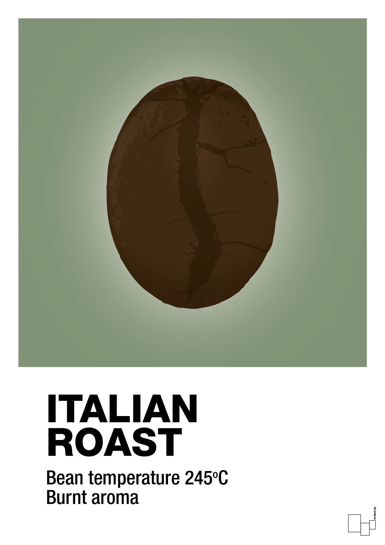 italian roast - Plakat med Mad & Drikke i Jade