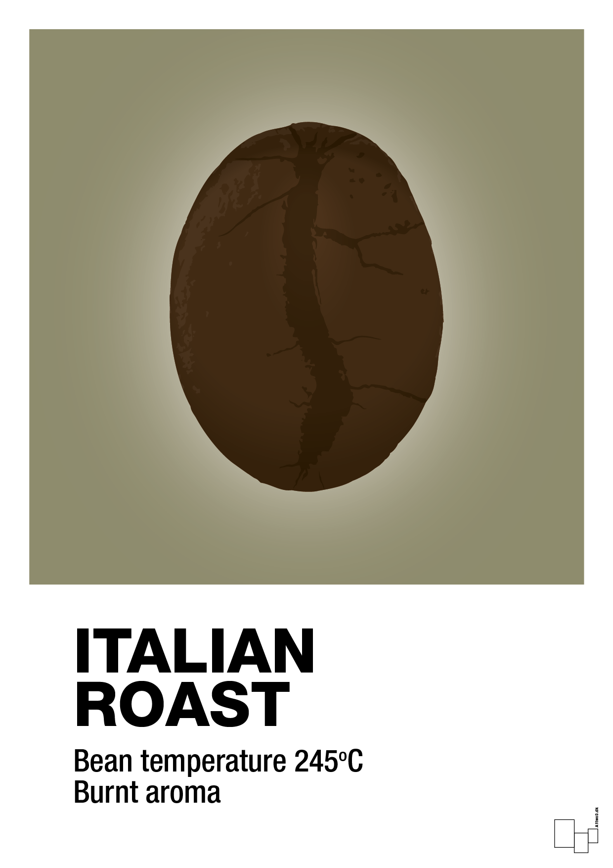 italian roast - Plakat med Mad & Drikke i Misty Forrest