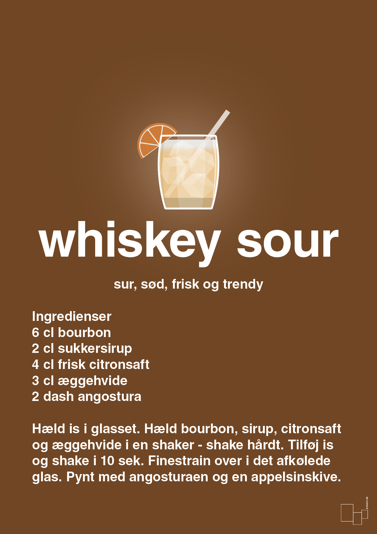 plakat: whiskey sour