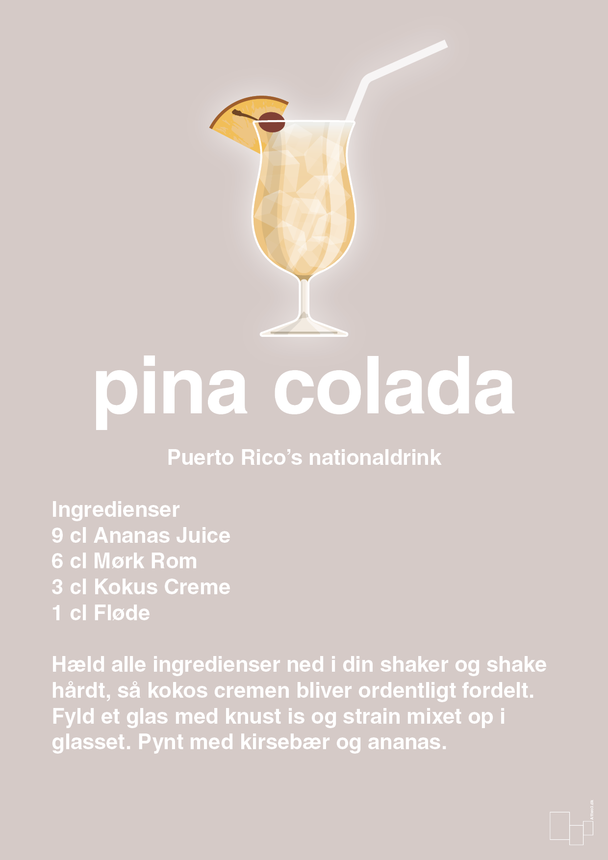 plakat: pina colada