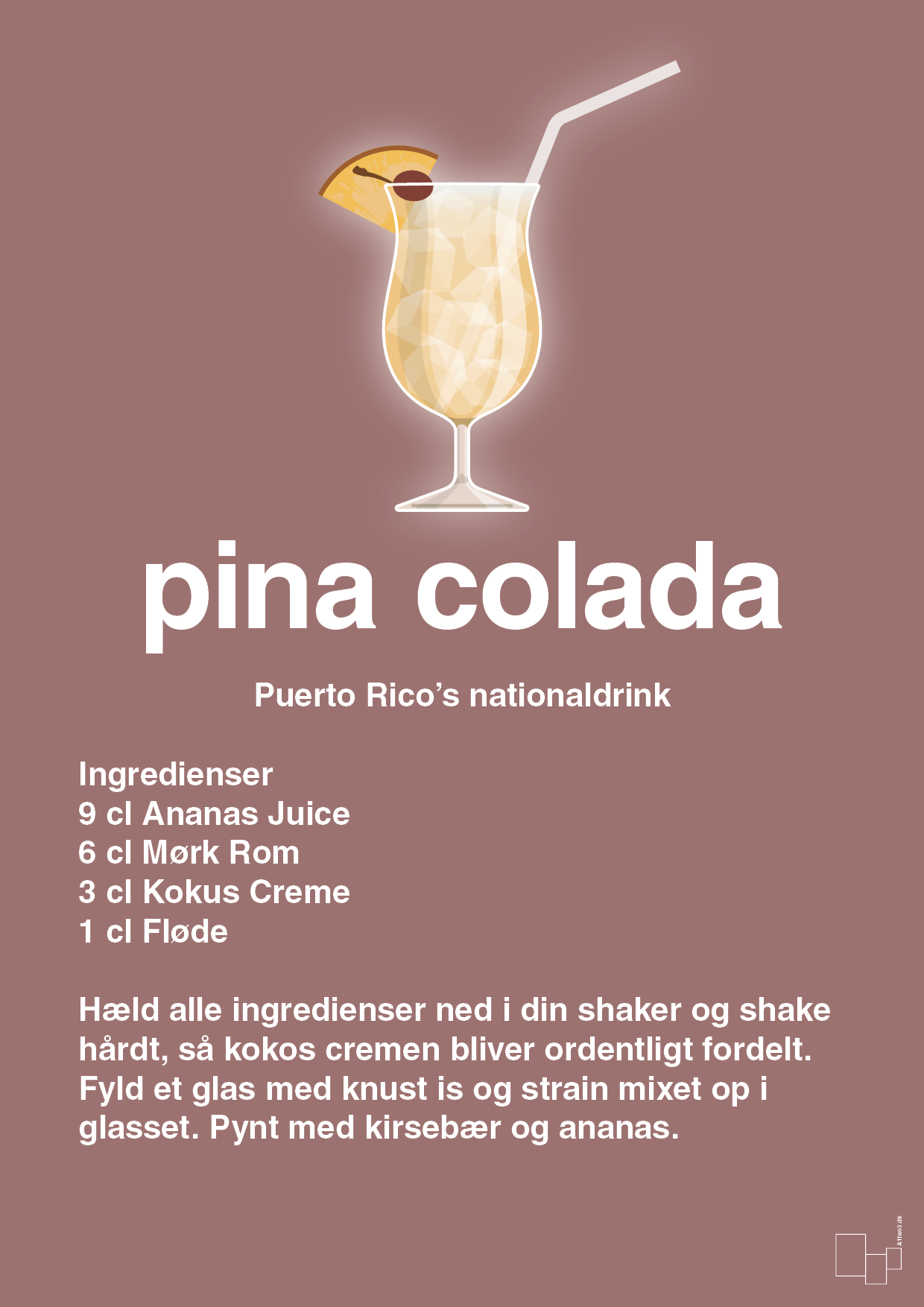 plakat: pina colada