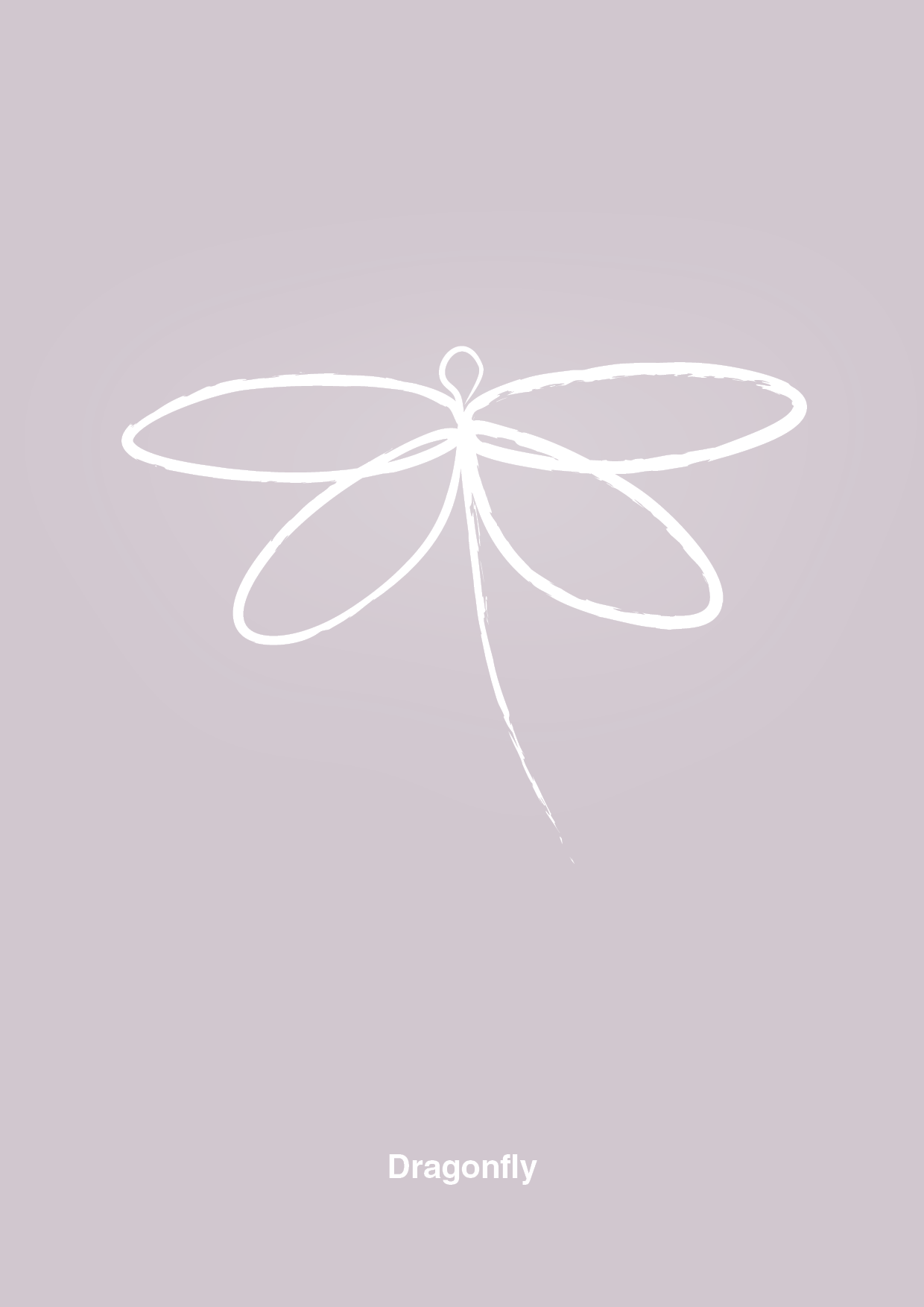 guldsmed - Plakat med Grafik i Dusty Lilac