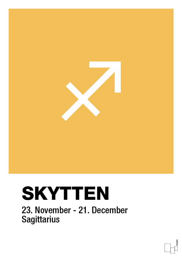 stjernesymbol skytten - Plakat med Videnskab i Honeycomb