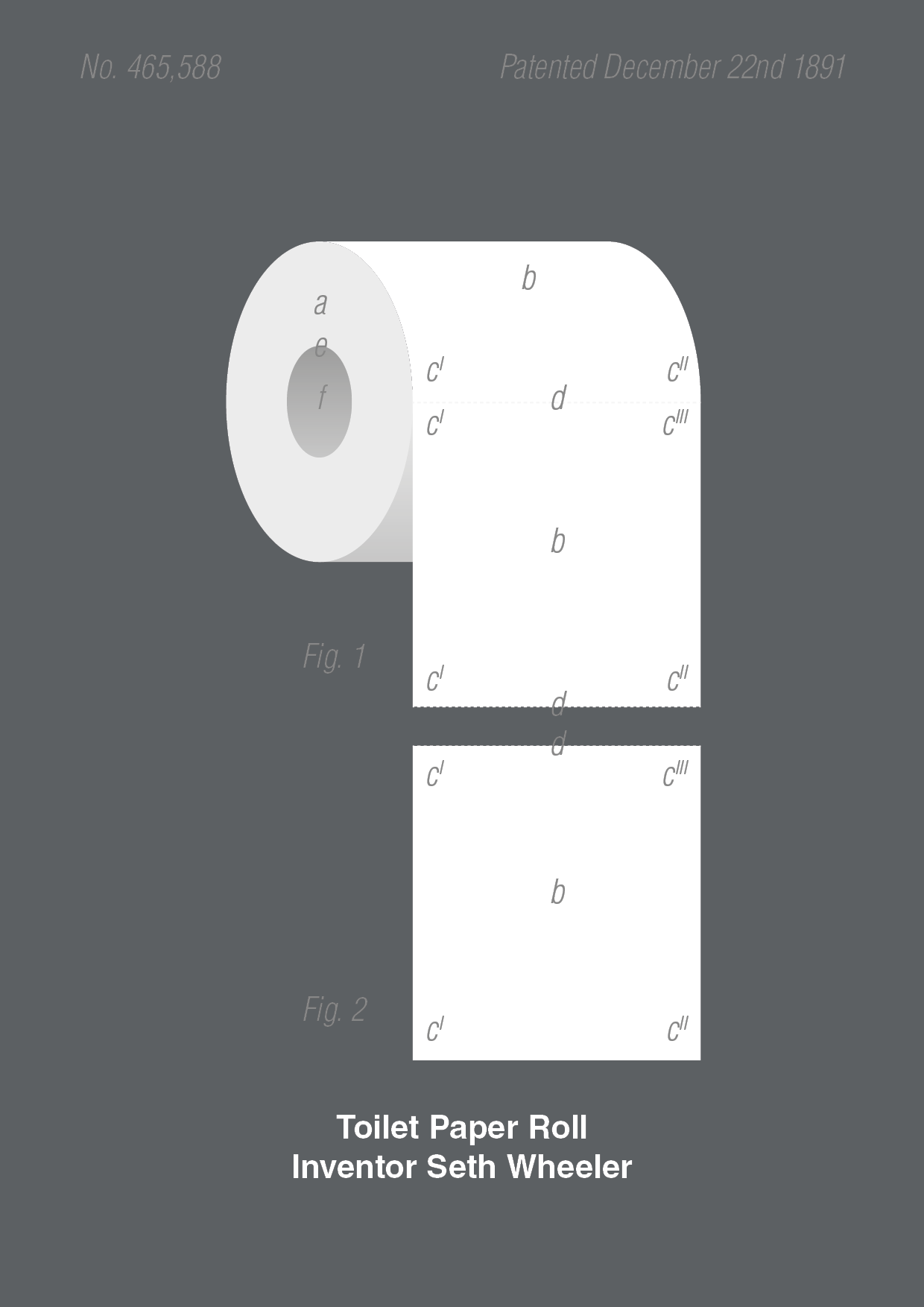 toiletpapir - Plakat med Grafik i Graphic Charcoal