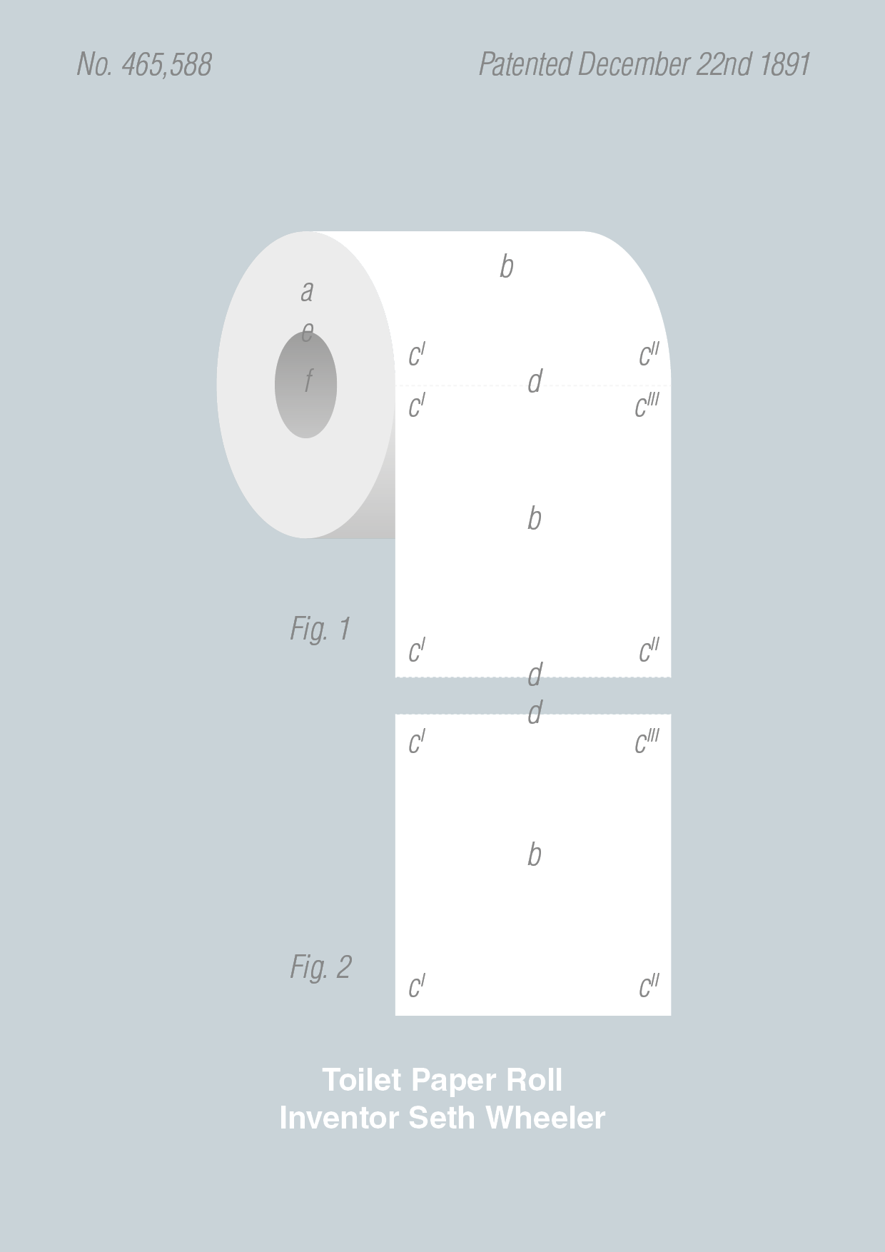 toiletpapir - Plakat med Grafik i Light Drizzle