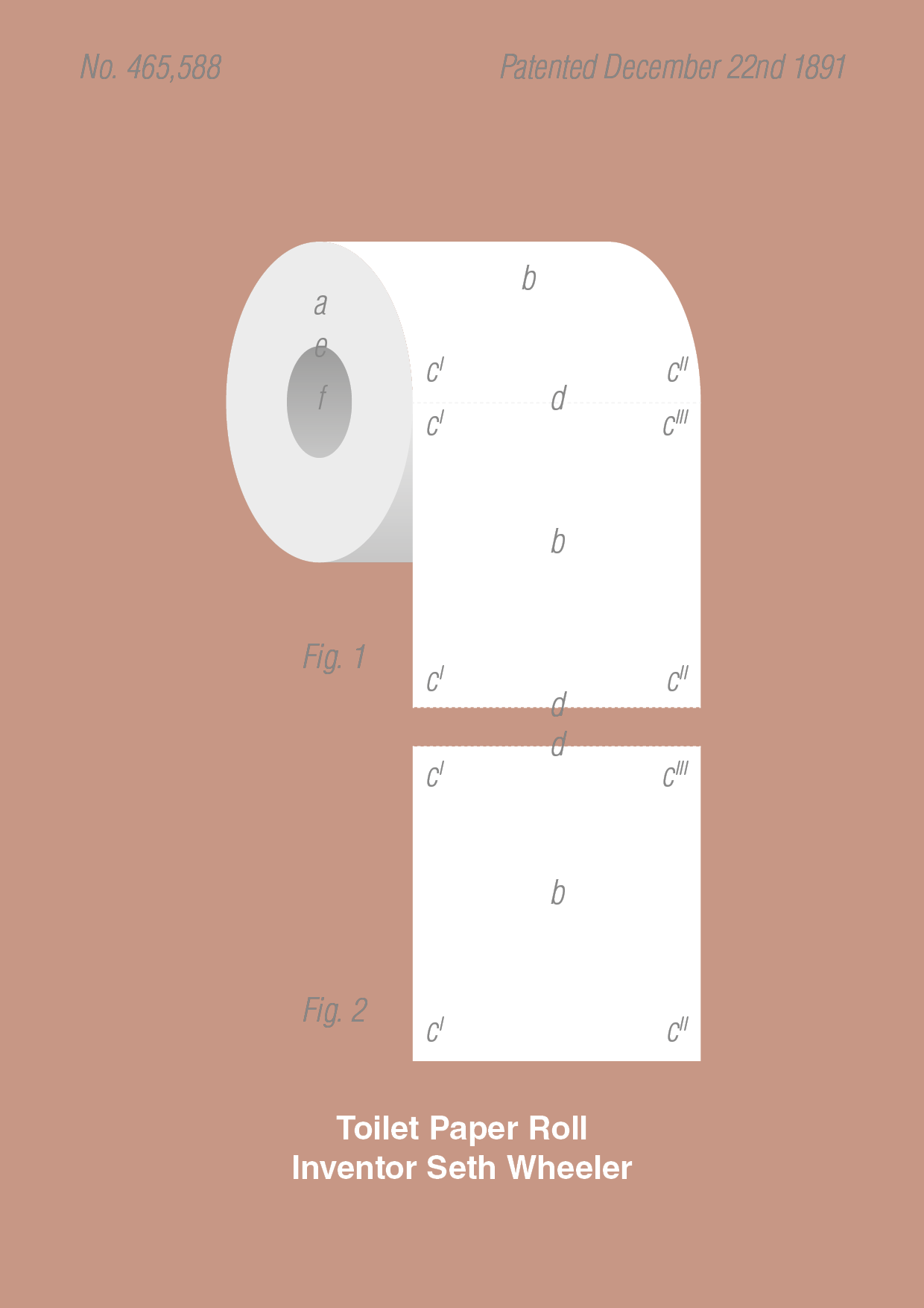 toiletpapir - Plakat med Grafik i Powder