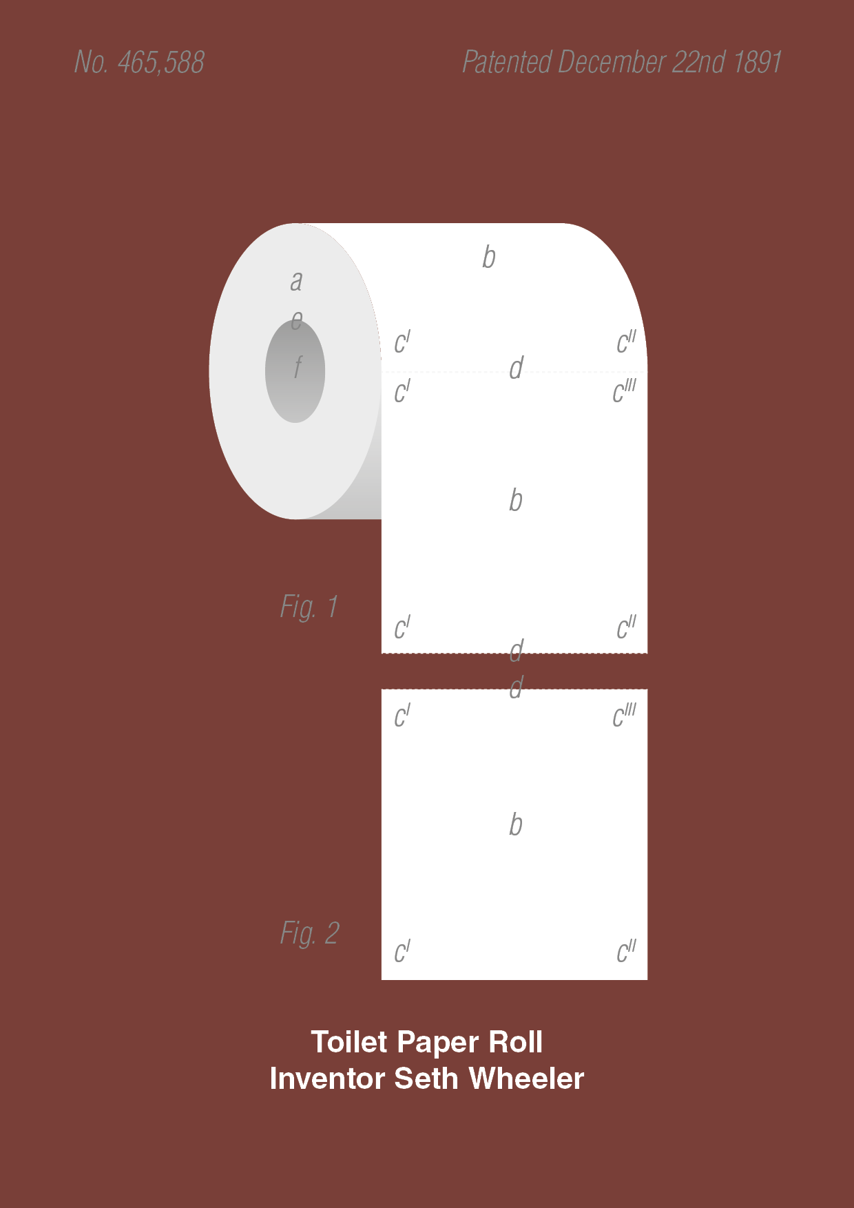 toiletpapir - Plakat med Grafik i Red Pepper