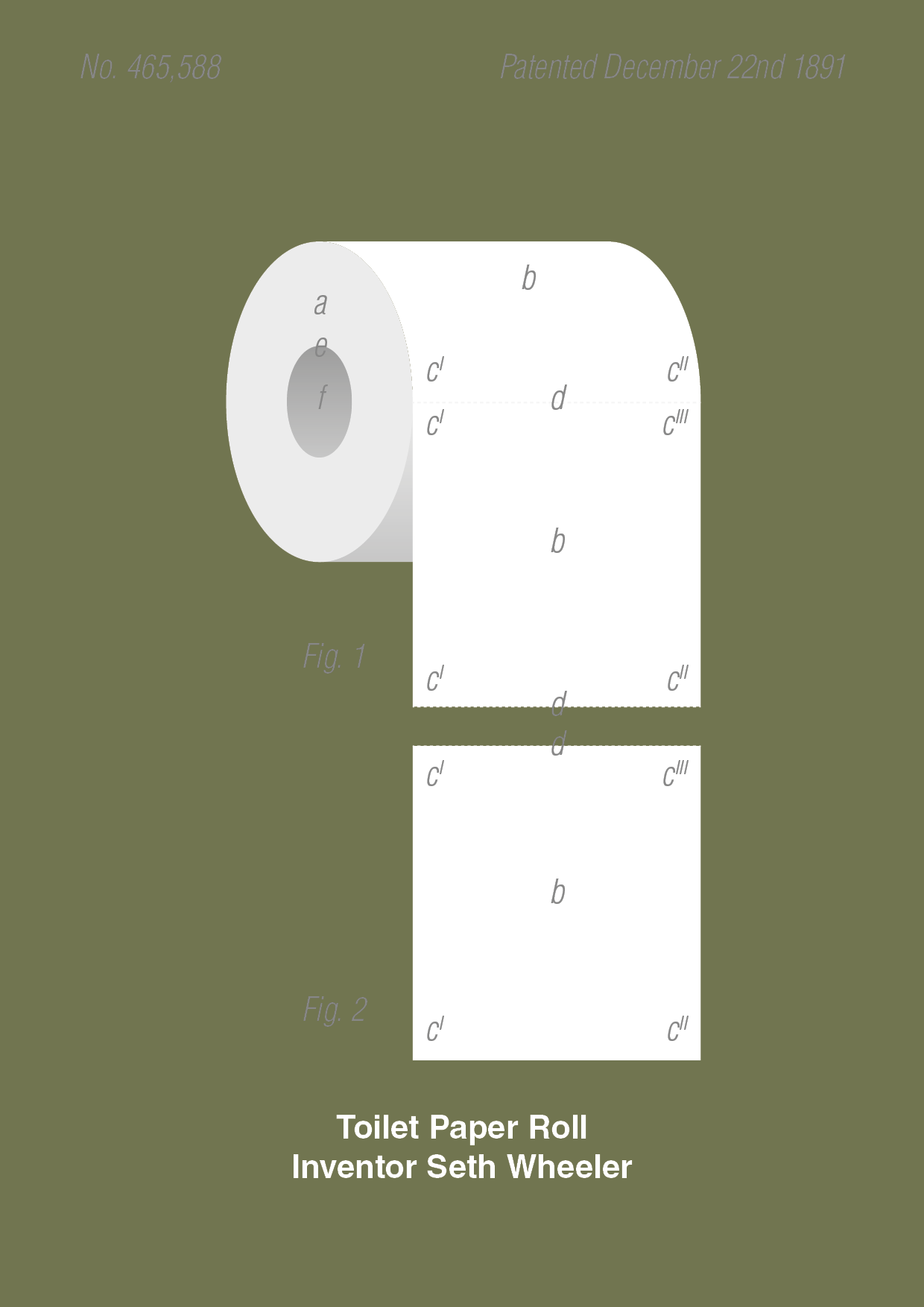 toiletpapir - Plakat med Grafik i Secret Meadow
