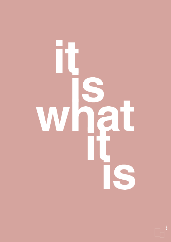 it is what it is - Plakat med Ordsprog i Bubble Shell