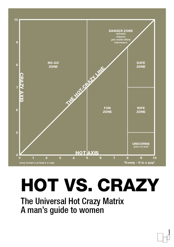 hot crazy matrix - Plakat med Grafik i Misty Forrest
