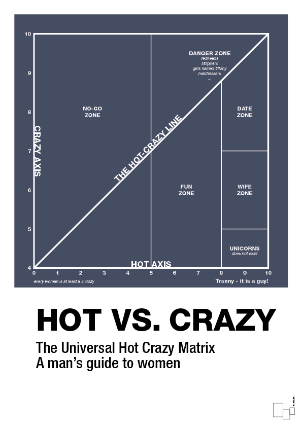 hot crazy matrix - Plakat med Grafik i Petrol