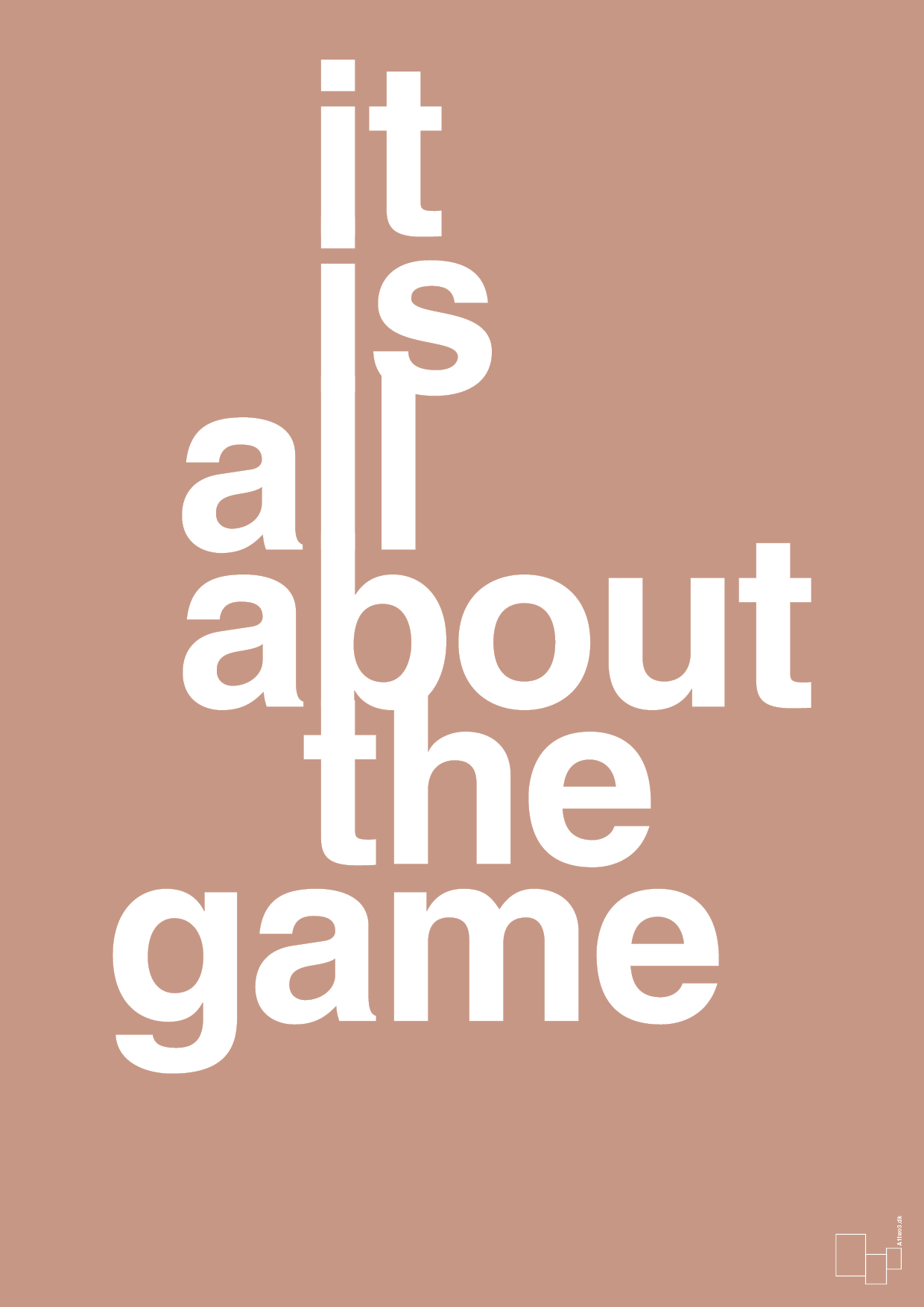 it is all about the game - Plakat med Sport & Fritid i Powder
