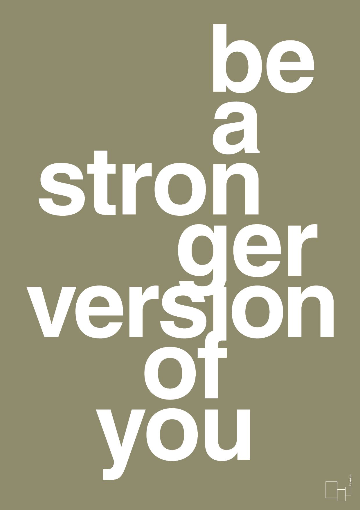 be a stronger version of you - Plakat med Sport & Fritid i Misty Forrest