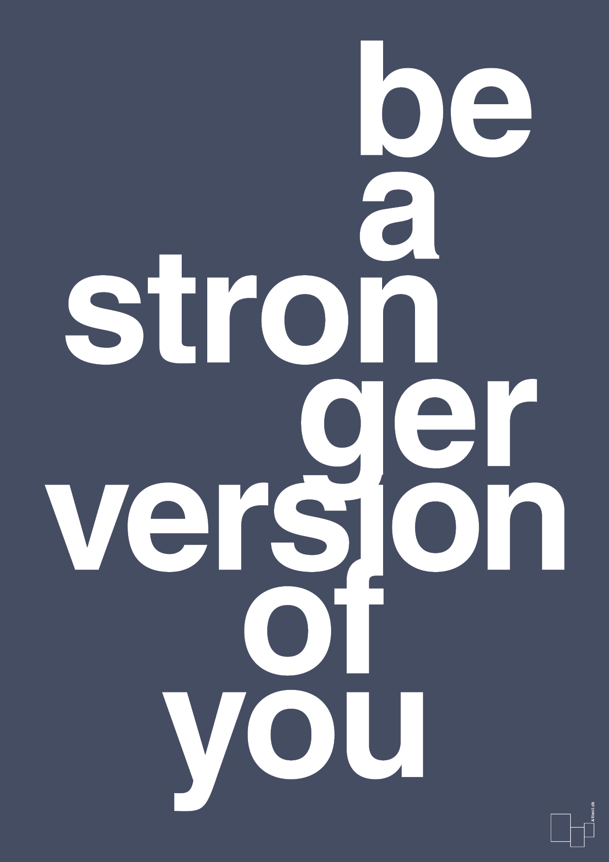 be a stronger version of you - Plakat med Sport & Fritid i Petrol