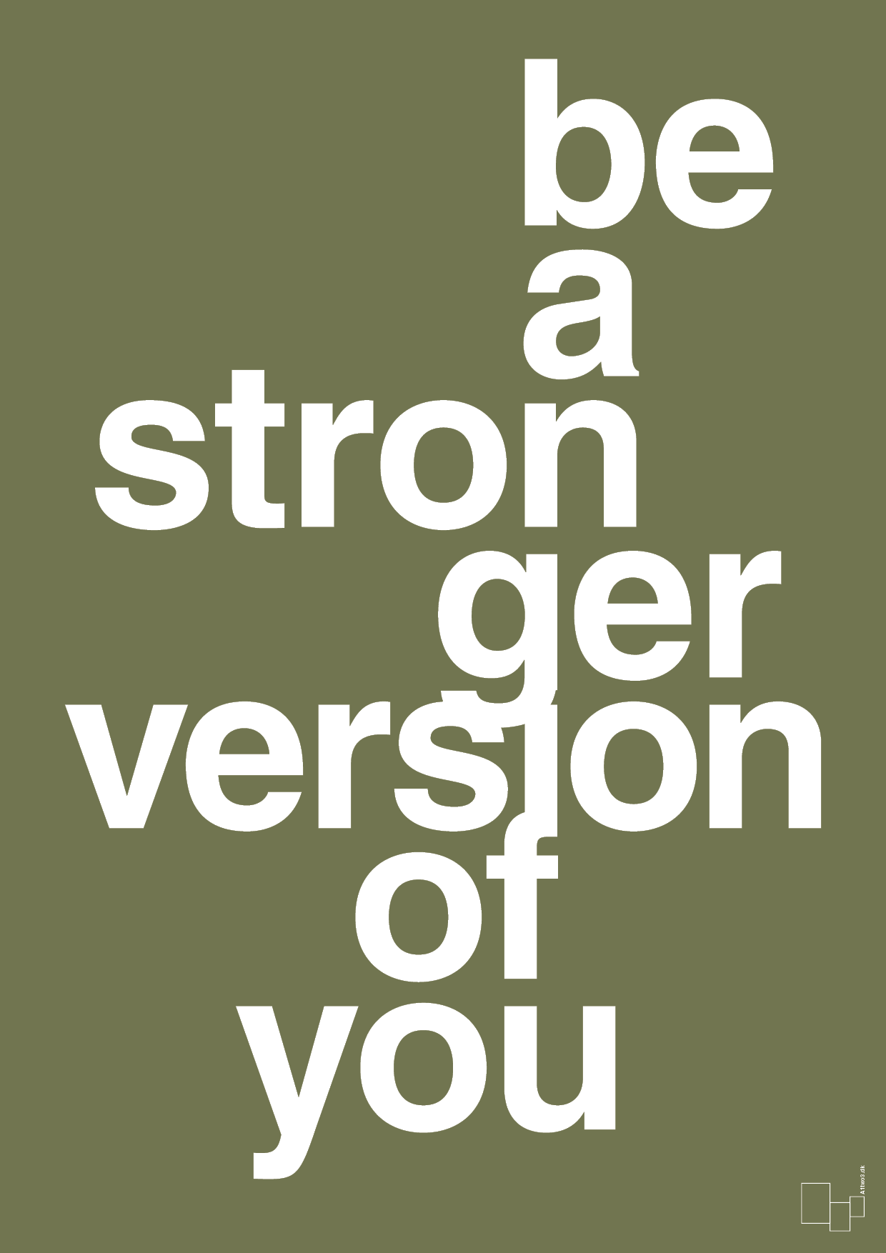 be a stronger version of you - Plakat med Sport & Fritid i Secret Meadow
