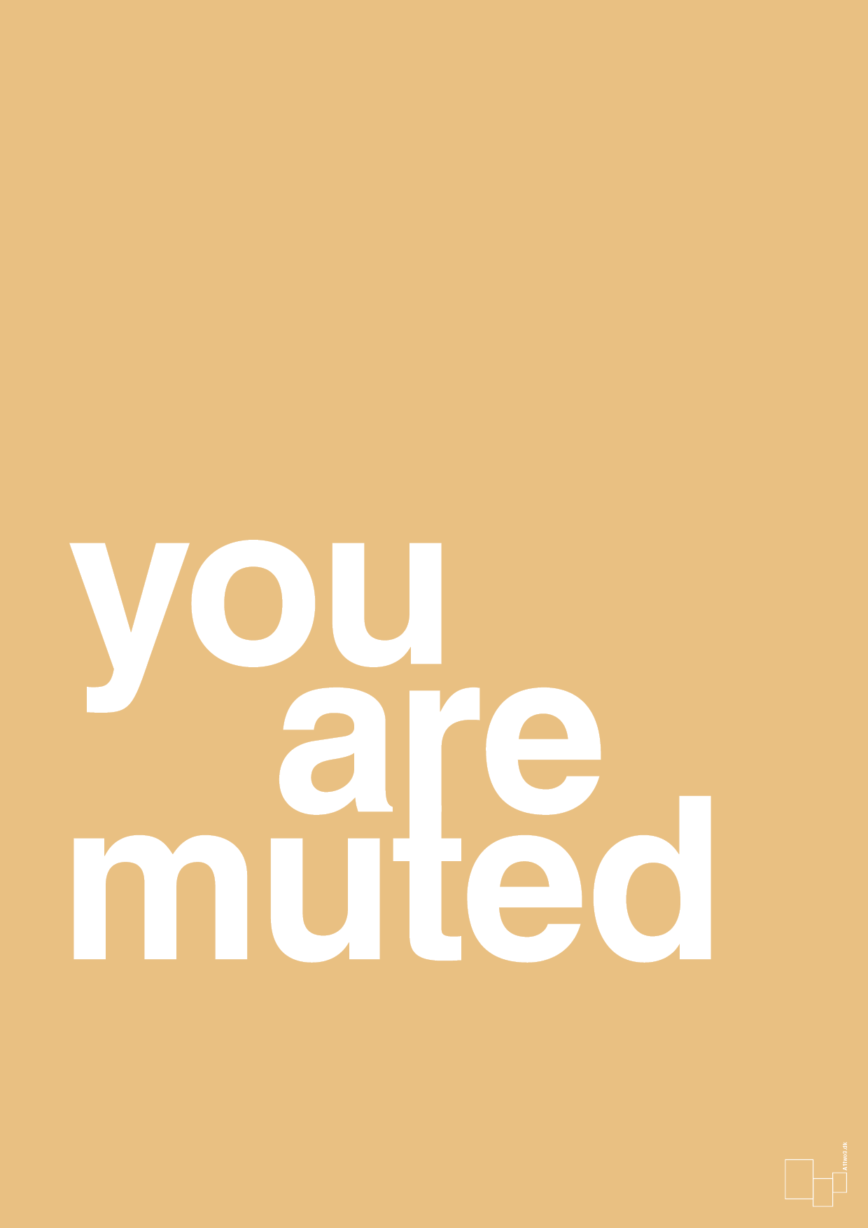 you are muted - Plakat med Ordsprog i Charismatic