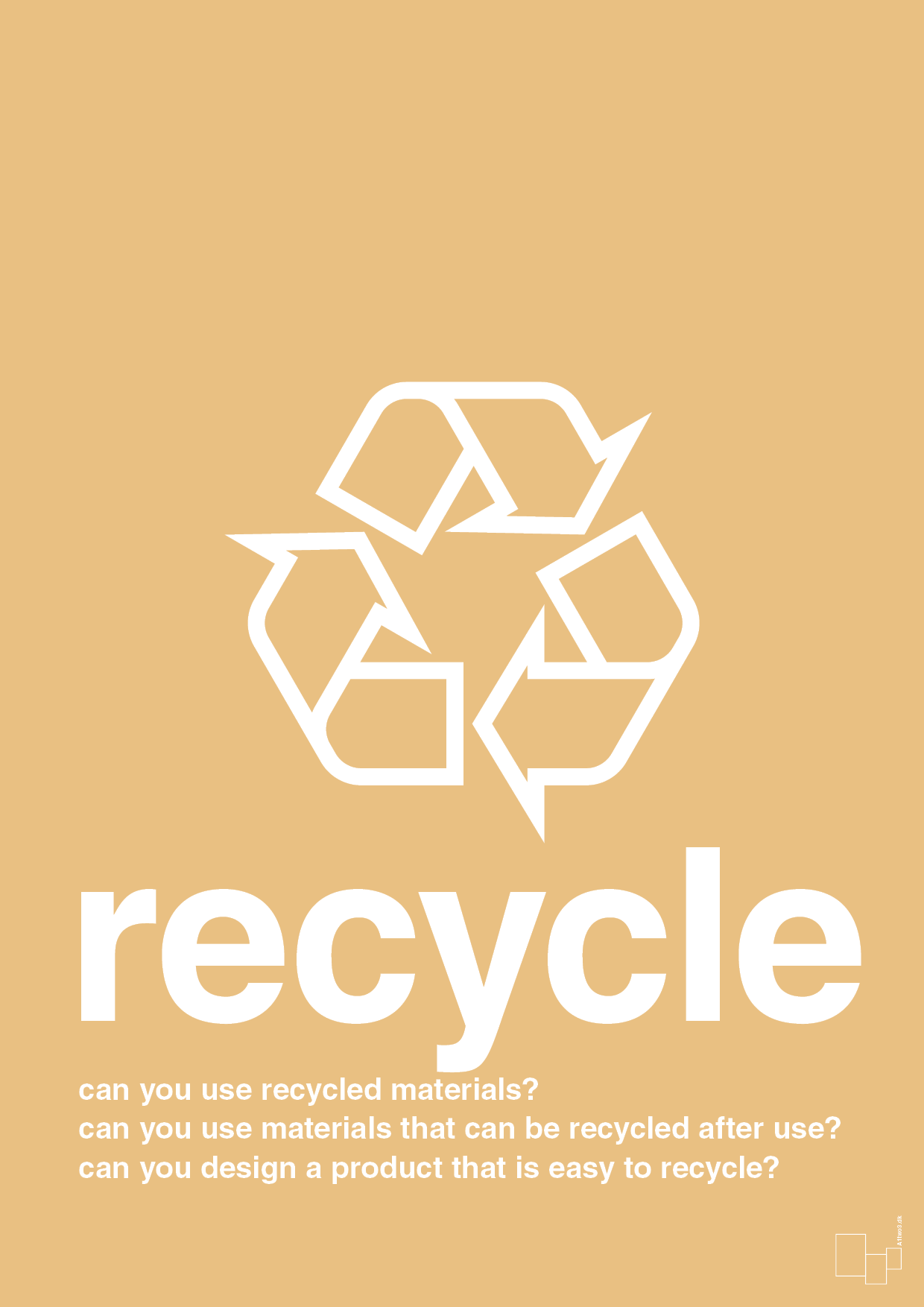 recycle - Plakat med Samfund i Charismatic