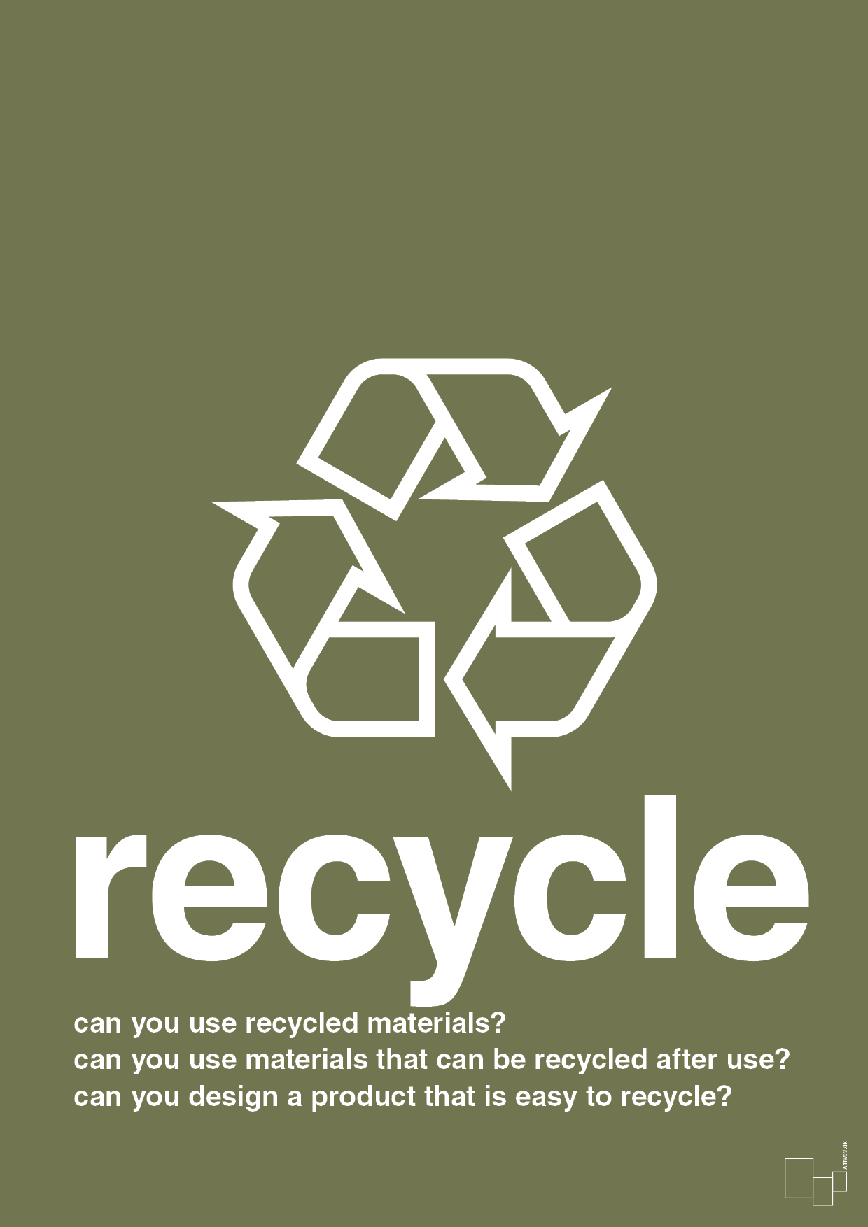 recycle - Plakat med Samfund i Secret Meadow