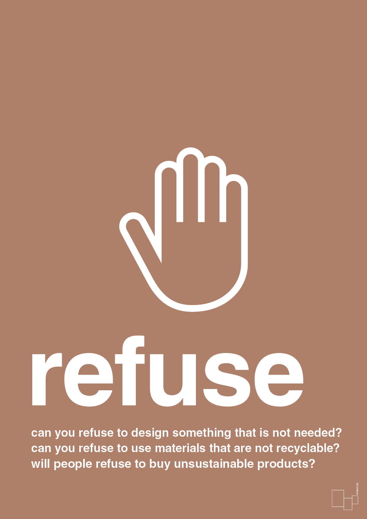 refuse - Plakat med Samfund i Cider Spice