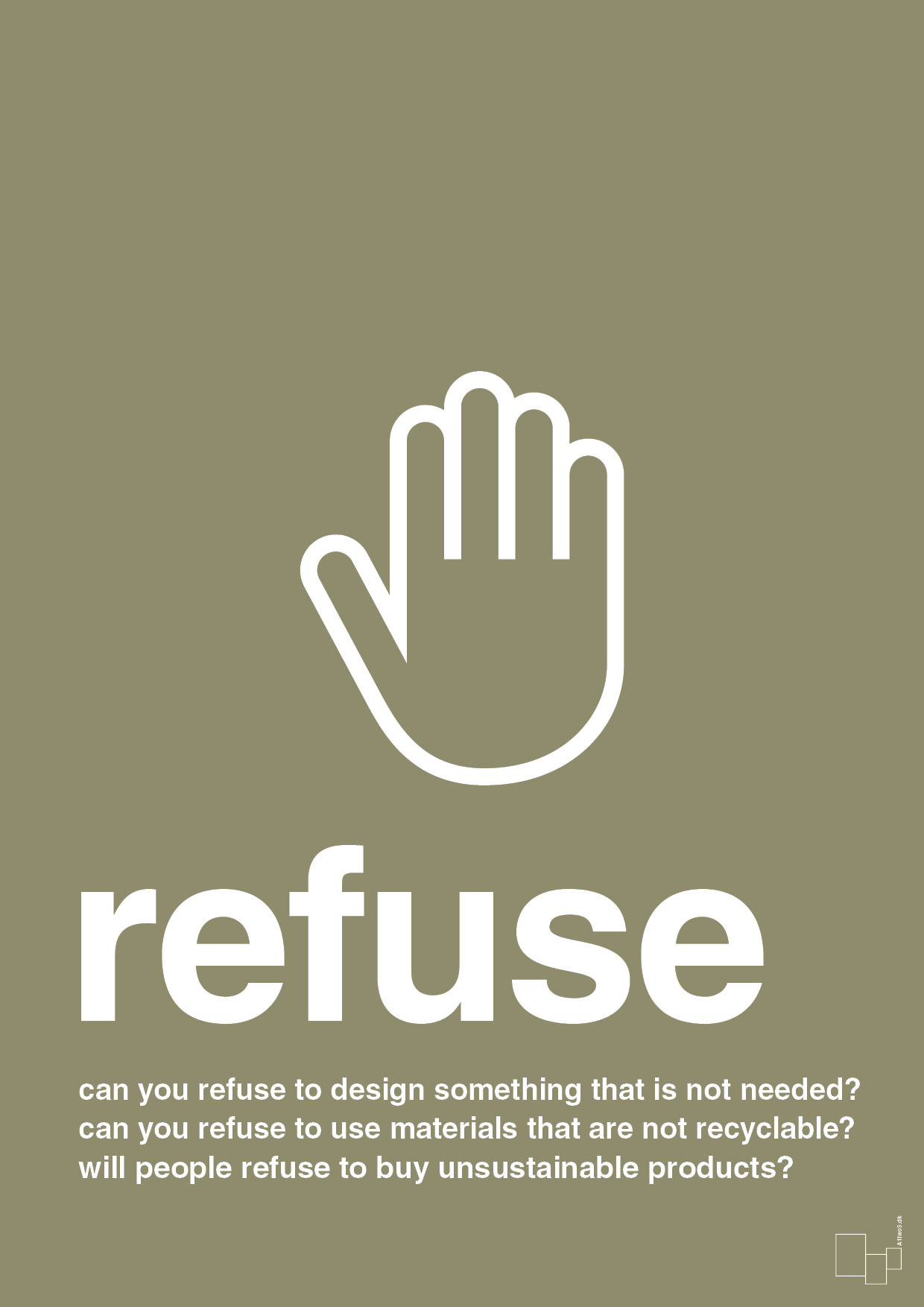 refuse - Plakat med Samfund i Misty Forrest