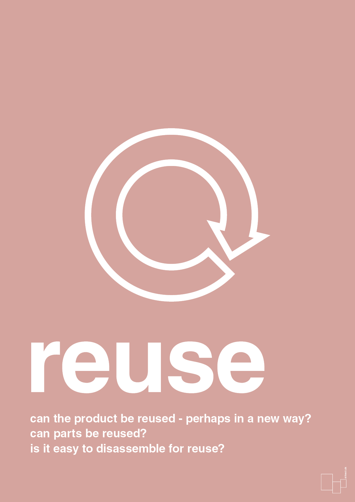 reuse - Plakat med Samfund i Bubble Shell