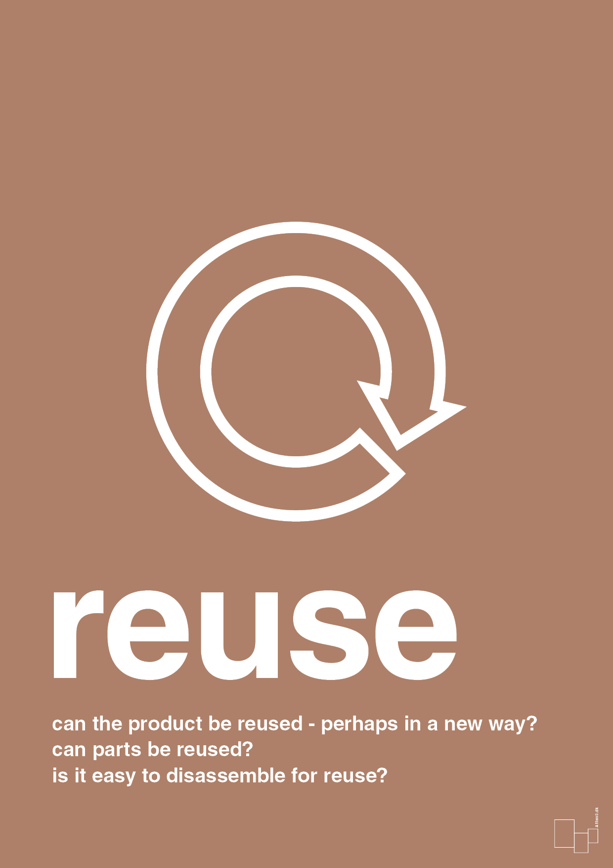 reuse - Plakat med Samfund i Cider Spice