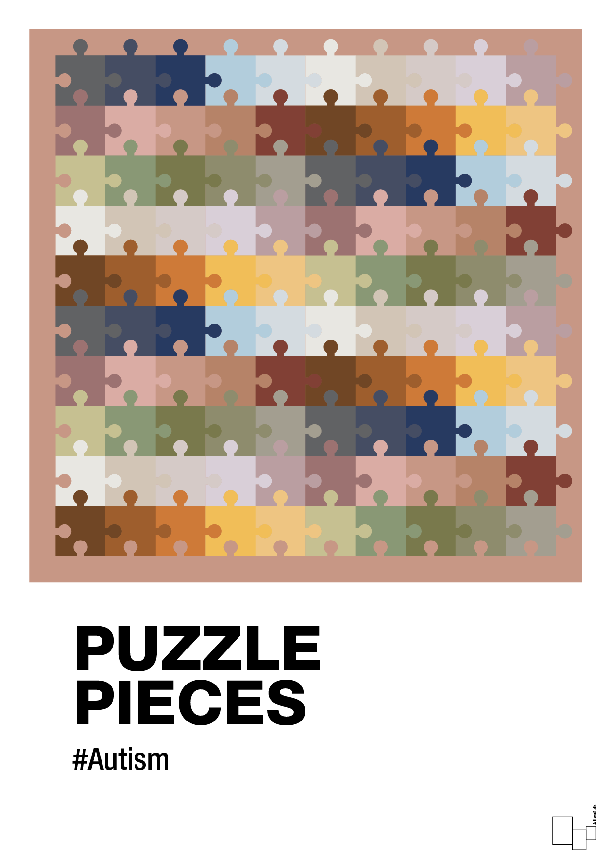 puzzle pieces - Plakat med Samfund i Powder