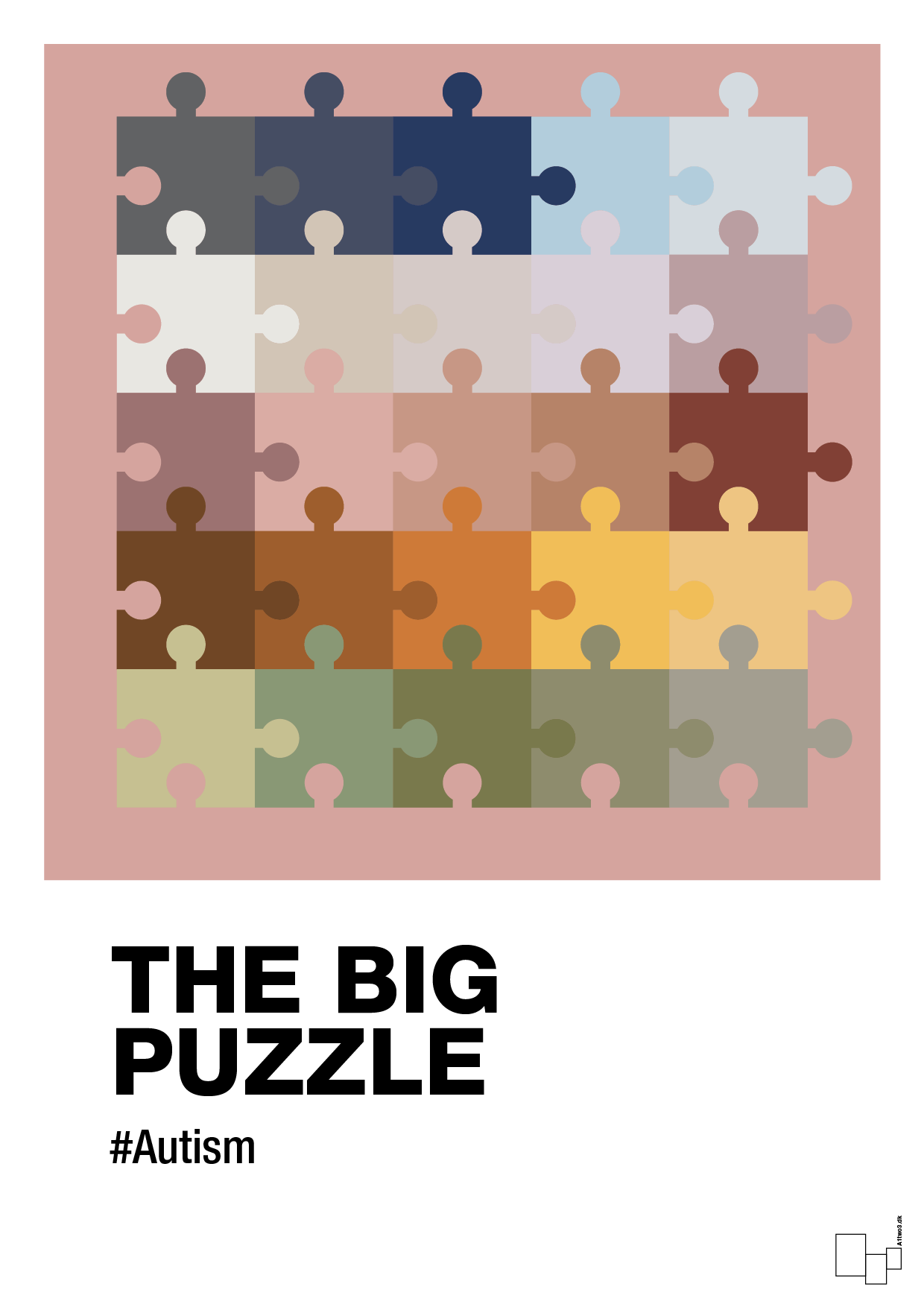 the big puzzle - Plakat med Samfund i Bubble Shell