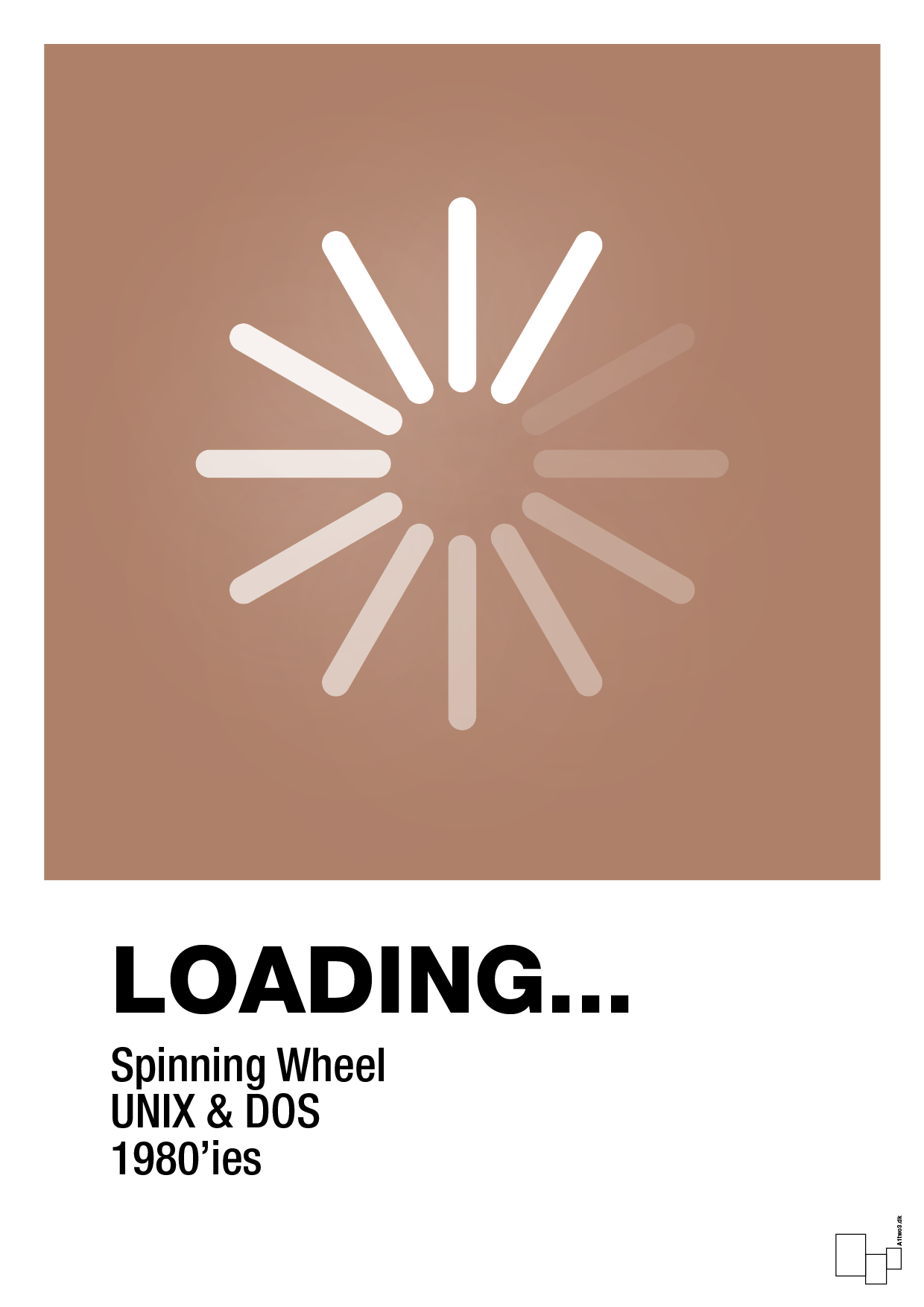 loading - Plakat med Grafik i Cider Spice