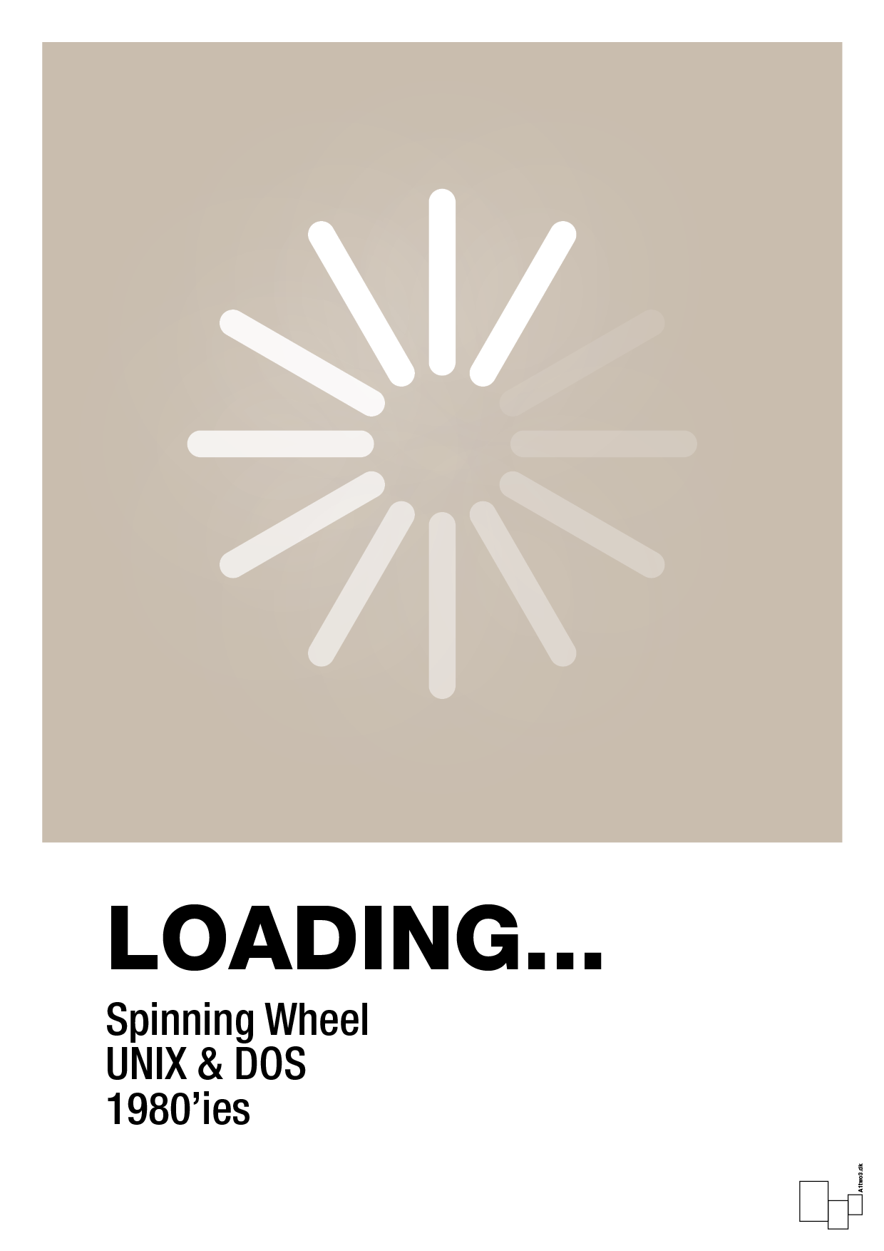 loading - Plakat med Grafik i Creamy Mushroom