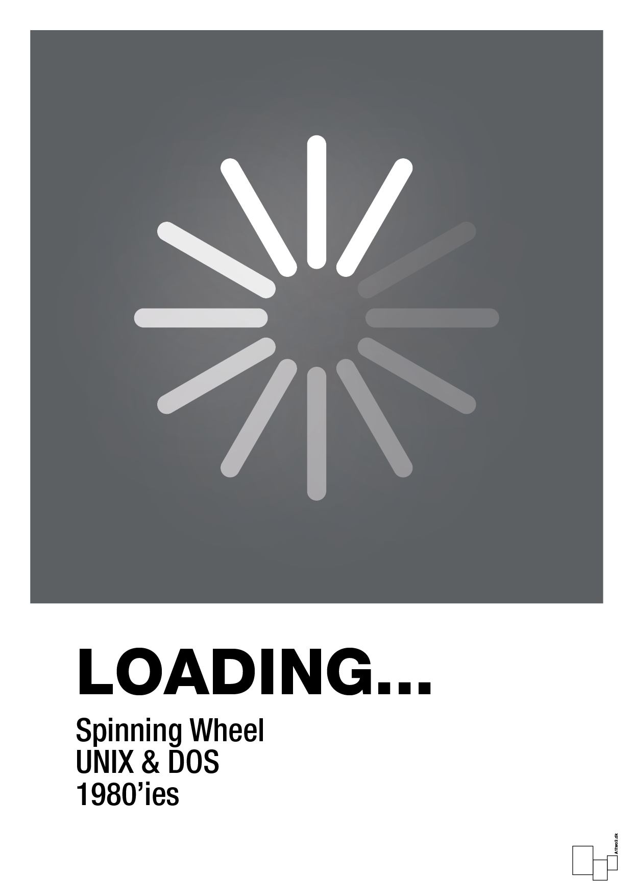 loading - Plakat med Grafik i Graphic Charcoal