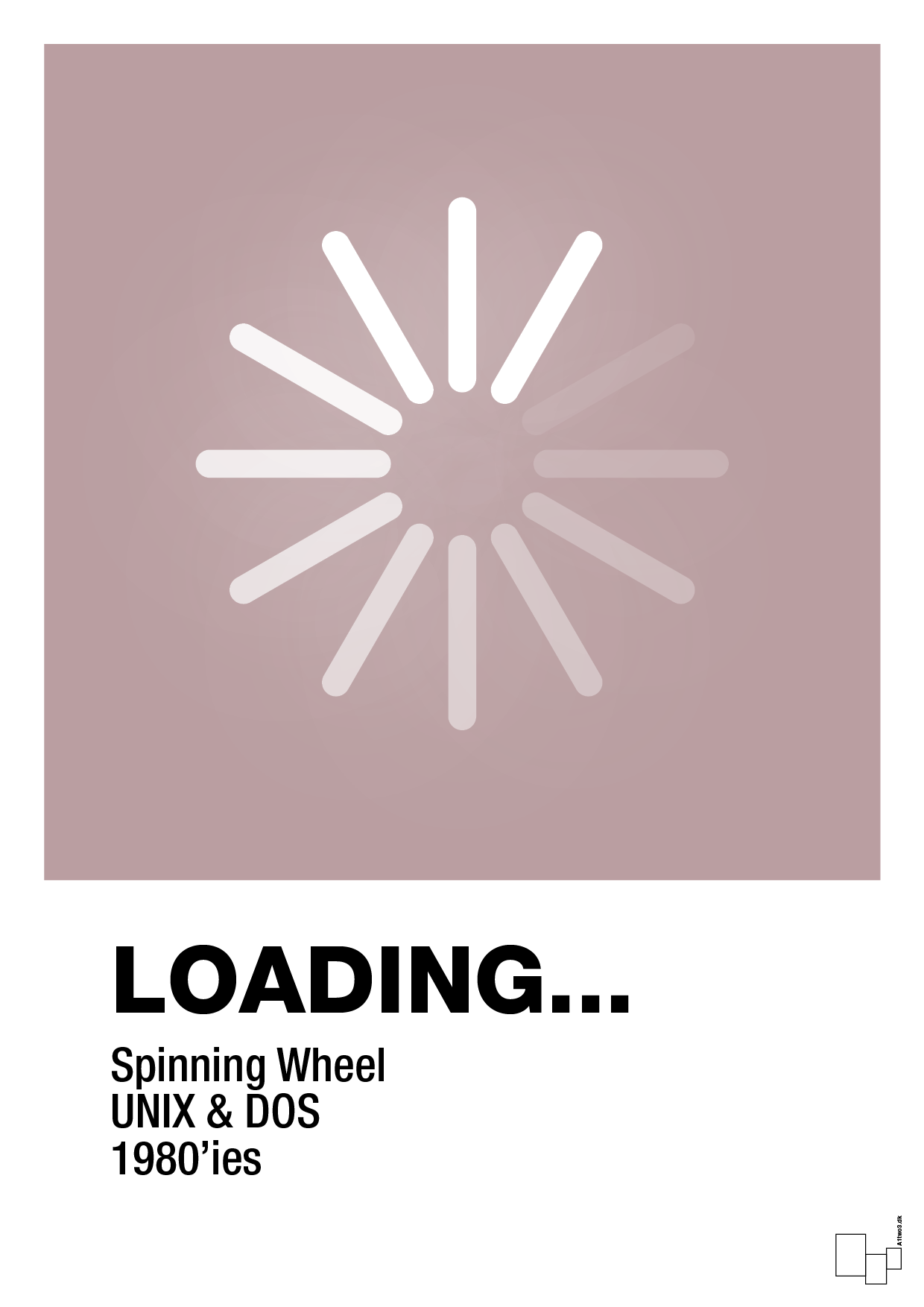 loading - Plakat med Grafik i Light Rose